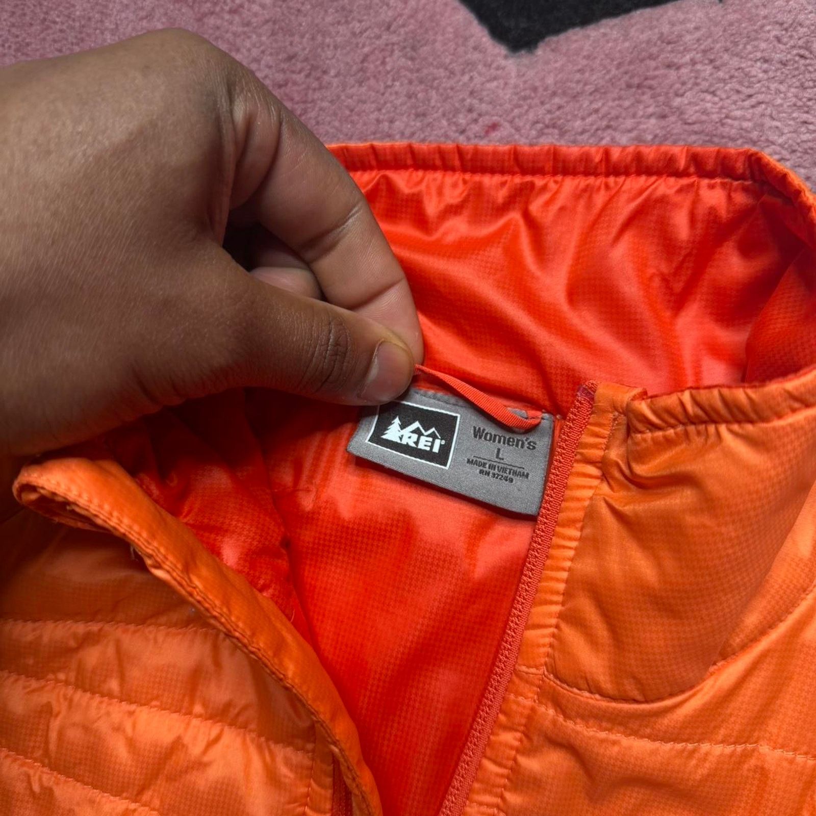 Rei REI Co-Op Quilted Magma 850 Full Zip Jacket Large Women's Size L / US 10 / IT 46 - 4 Thumbnail