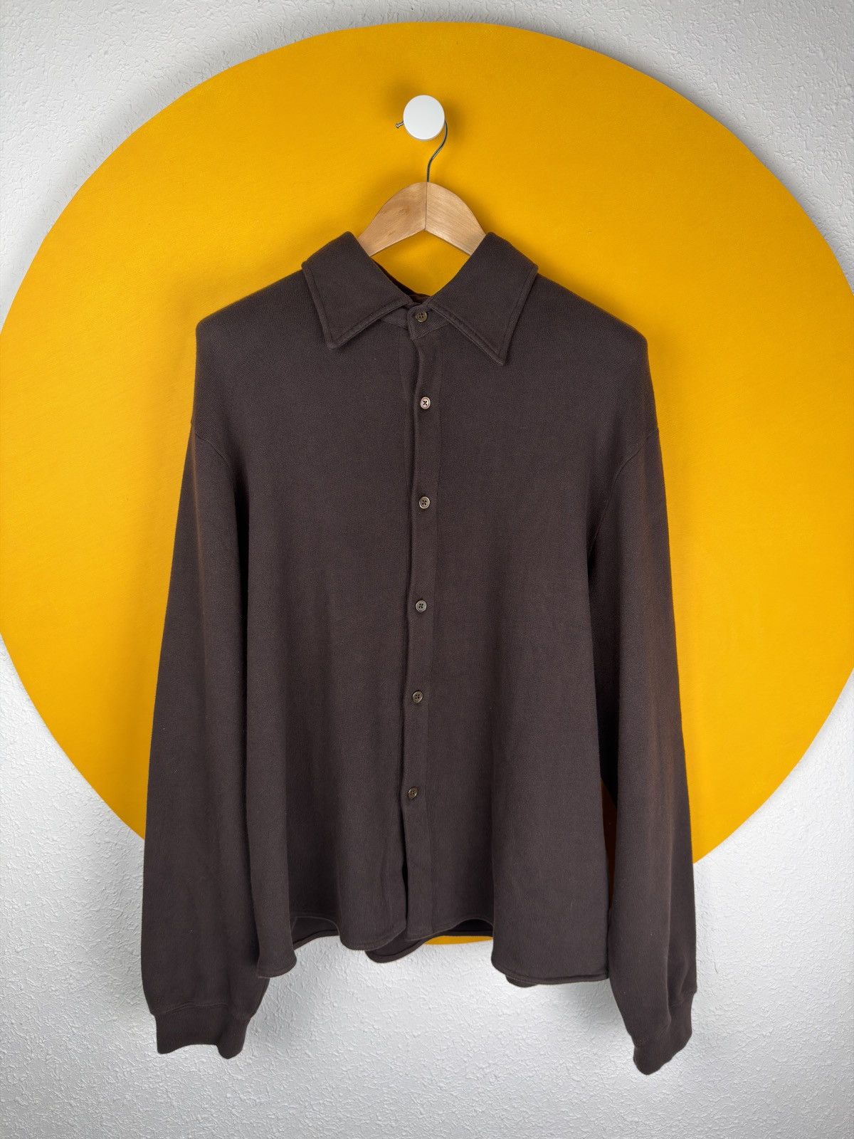 Our Legacy Our Legacy Recovery Shirt (Deep Brown Fuzzy Fleece) Size US M / EU 48-50 / 2 - 2 Thumbnail