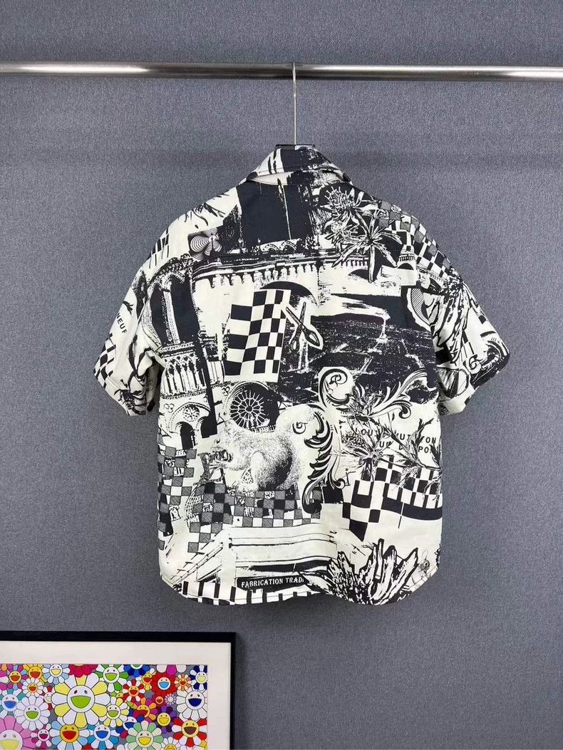 Louis Vuitton Louis Vuitton Cartoon graffiti short sleeve denim shirt Size US S / EU 44-46 / 1 - 2 Thumbnail