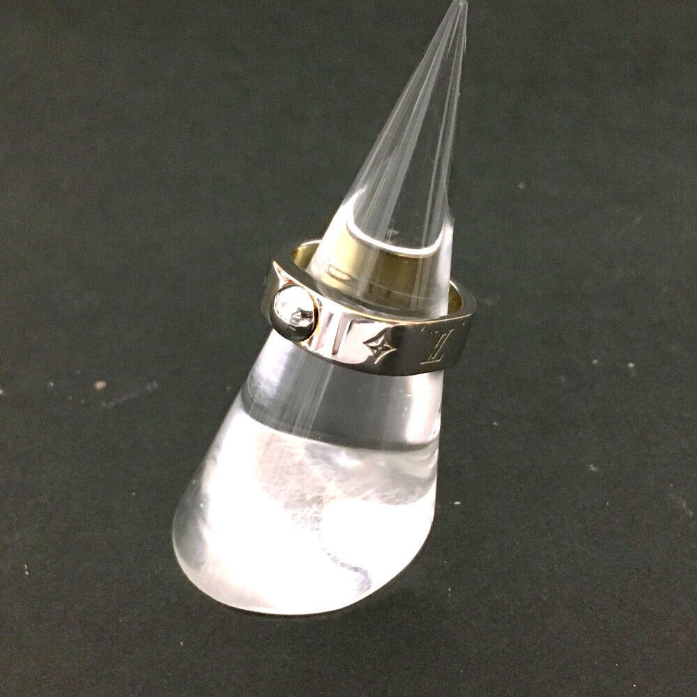 image of Louis Vuitton Nanogram Silver Ring, Men's