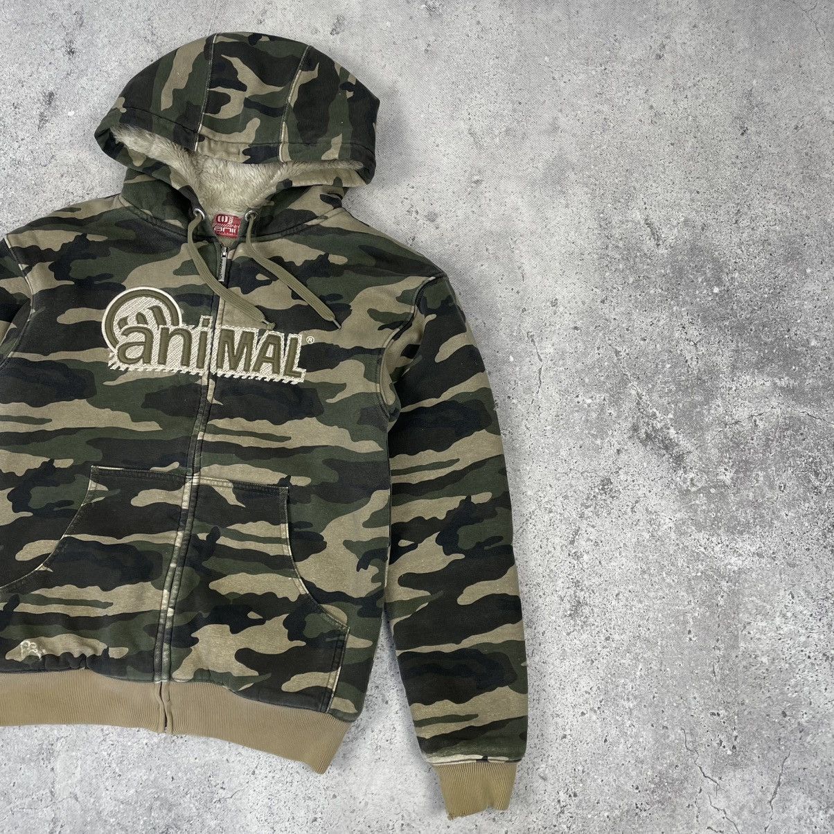 Hook-Ups × Vintage Vintage Animal SK8 Heavyweight Sherpa Camo Zip Hoodie Size US S / EU 44-46 / 1 - 3 Thumbnail