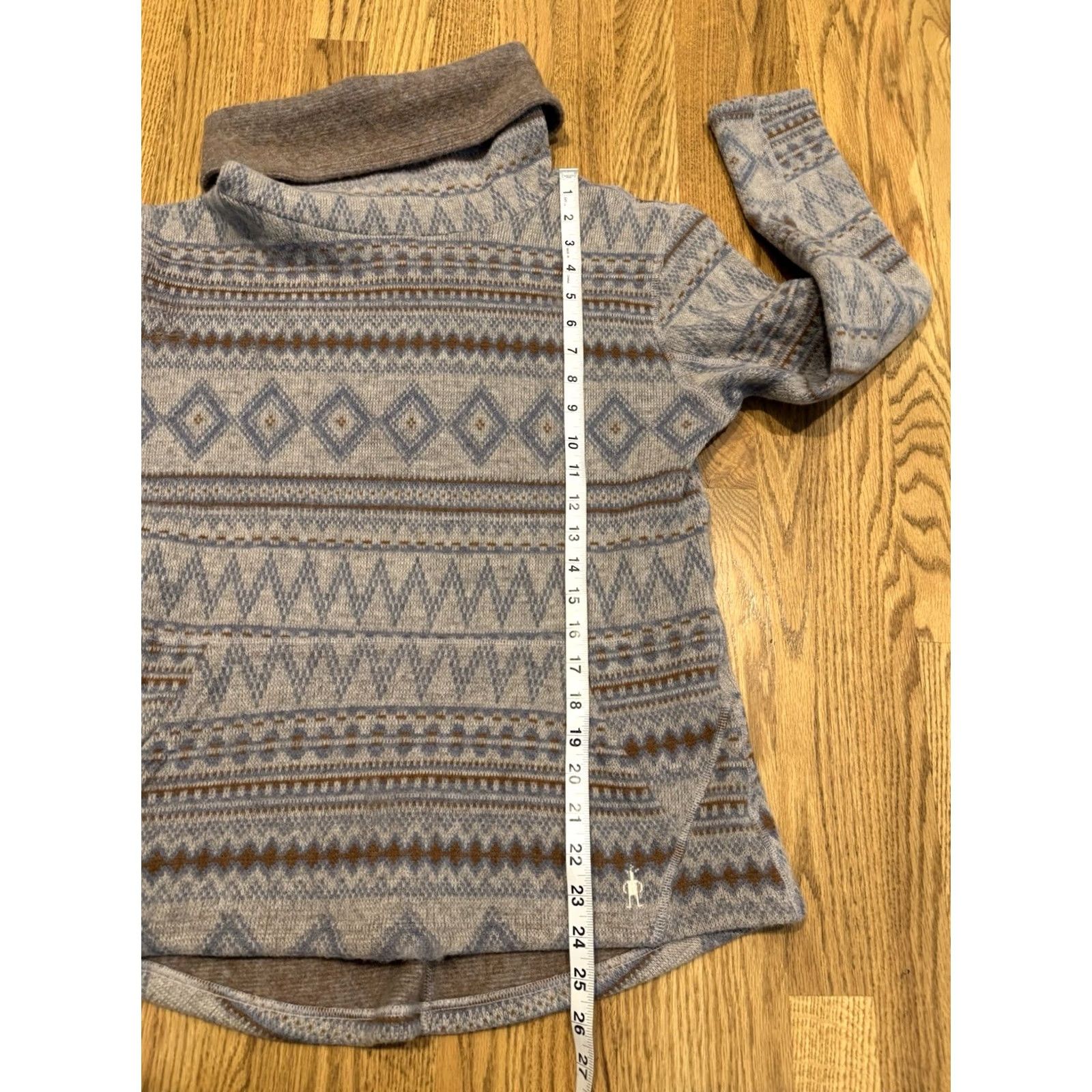Smartwool SmartWool Sweater Womens S Beige Hudson Trail Fleece Pullover Women Turtleneck Pockets Size S / US 4 / IT 40 - 3 Thumbnail