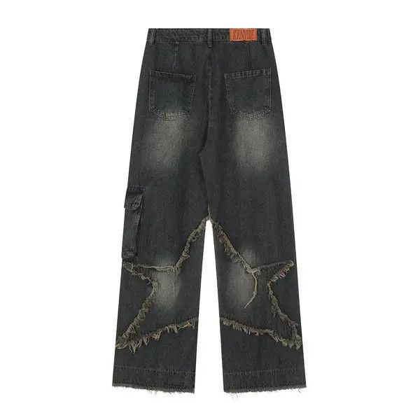 Jean Ishiyama x Emiko STAR Embroidered Denim Jeans Size US 30 / EU 46 - 2 Thumbnail