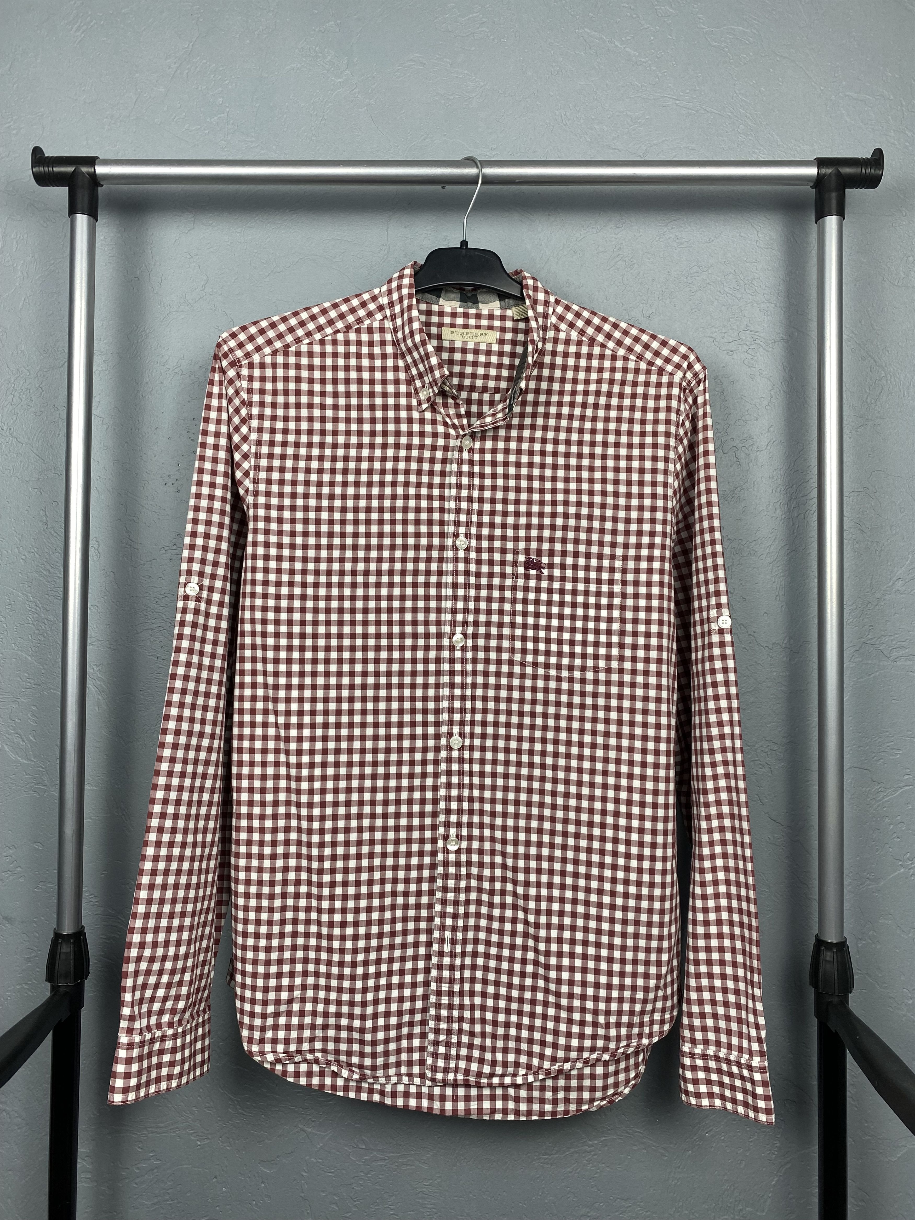 Burberry Burberry Brit Mens Long Sleeve Plaid Shirt Y2K Size US M / EU 48-50 / 2 - 1 Thumbnail