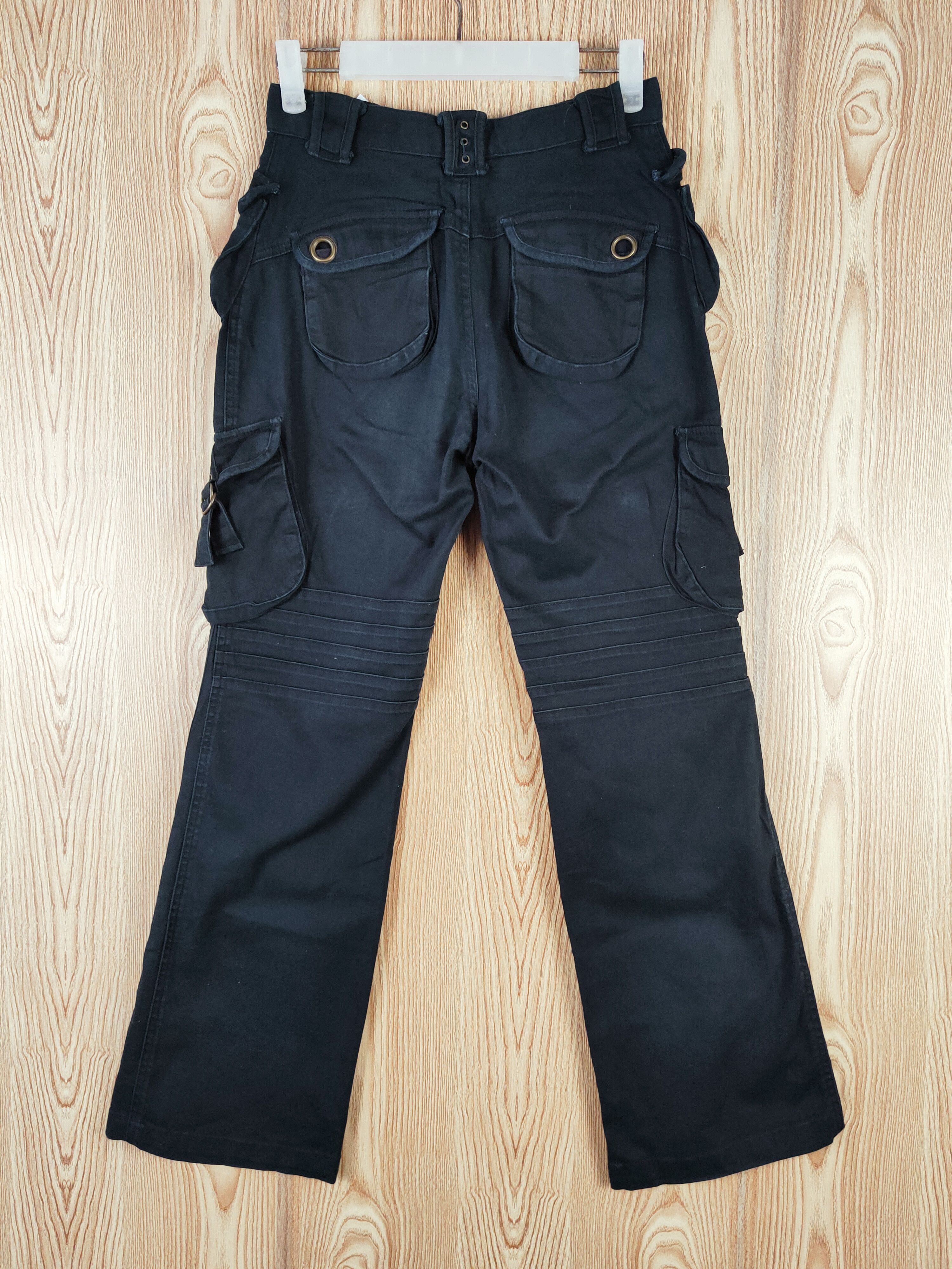 Japanese Brand DL Fre.s.cute Black Multipocket Tactical Cargo Pants #W193 Size US 26 / EU 42 - 7 Thumbnail