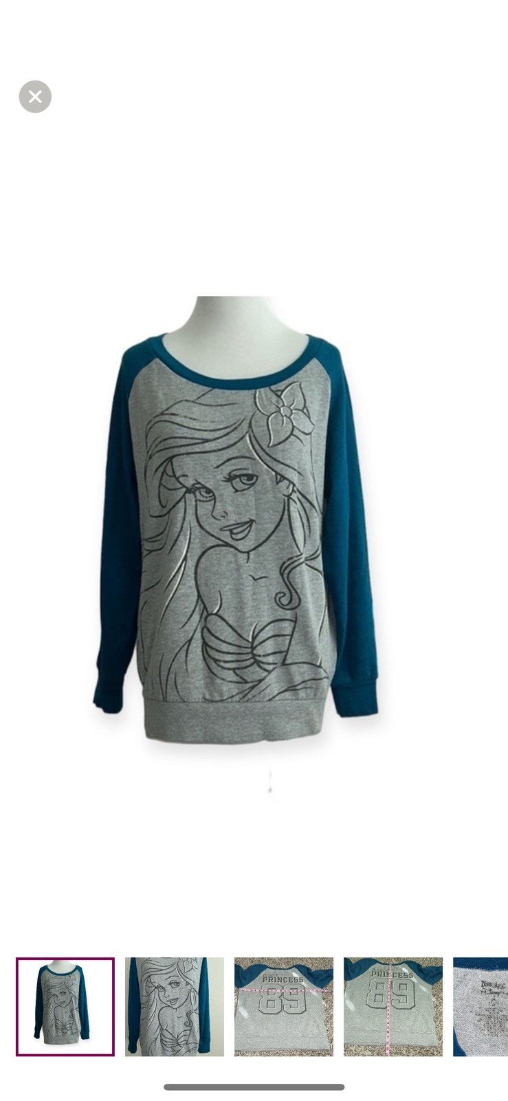Disney Disney medium Ariel pullover sweatshirt Size M / US 6-8 / IT 42-44 - 1 Thumbnail