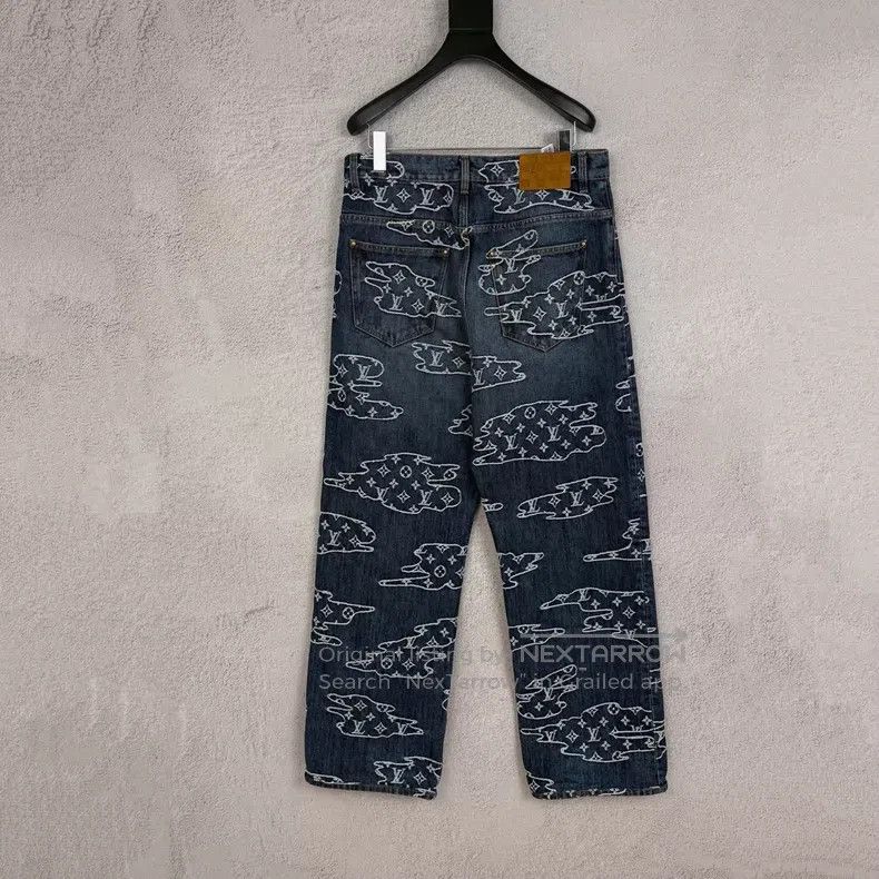 Louis Vuitton Louis Vuitton FW25 Cloud Jacquard Denim Pants Size US 30 / EU 46 - 2 Thumbnail