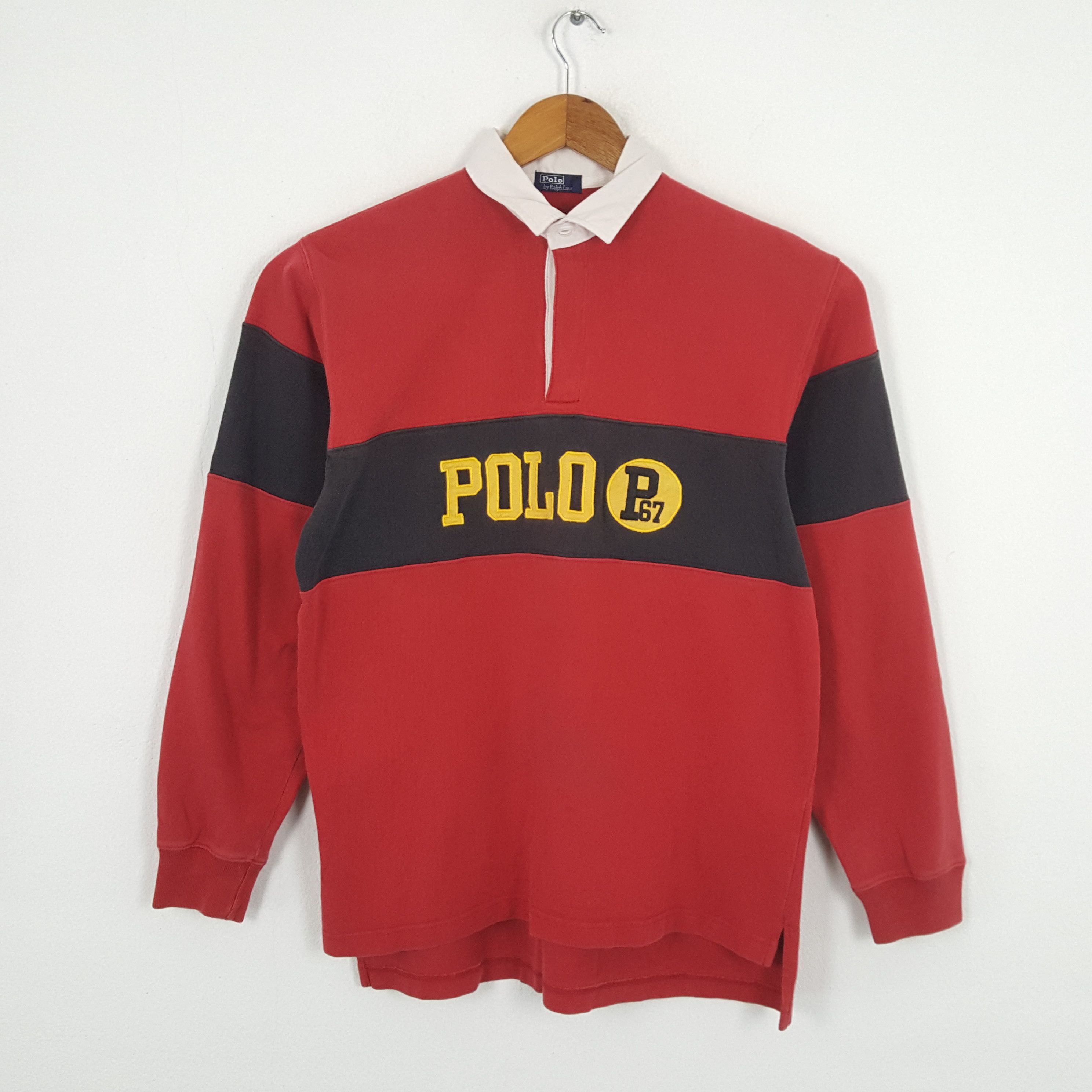 Coca Cola × Vintage Vintage Coca-Cola Rugby Jersey Style Polos 