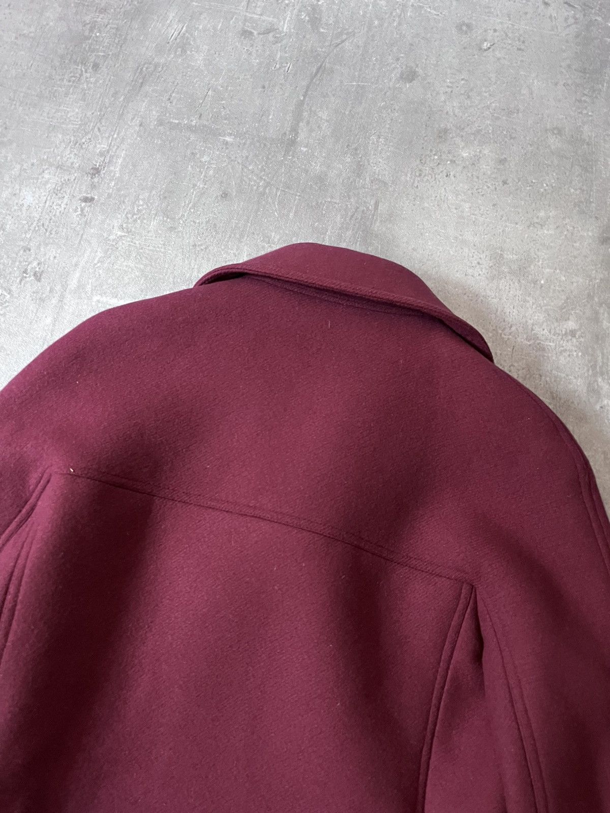 Alaia Alaia Double Breasted Burgundy Wool Coat Size M / US 6-8 / IT 42-44 - 9 Thumbnail