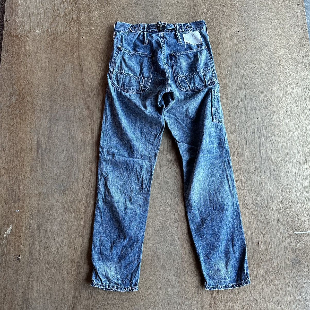 Japanese Brand Vintage JOHNBULL Jeans Cinch Back Denim Hidden Rivet Pants Size US 27 - 13 Thumbnail