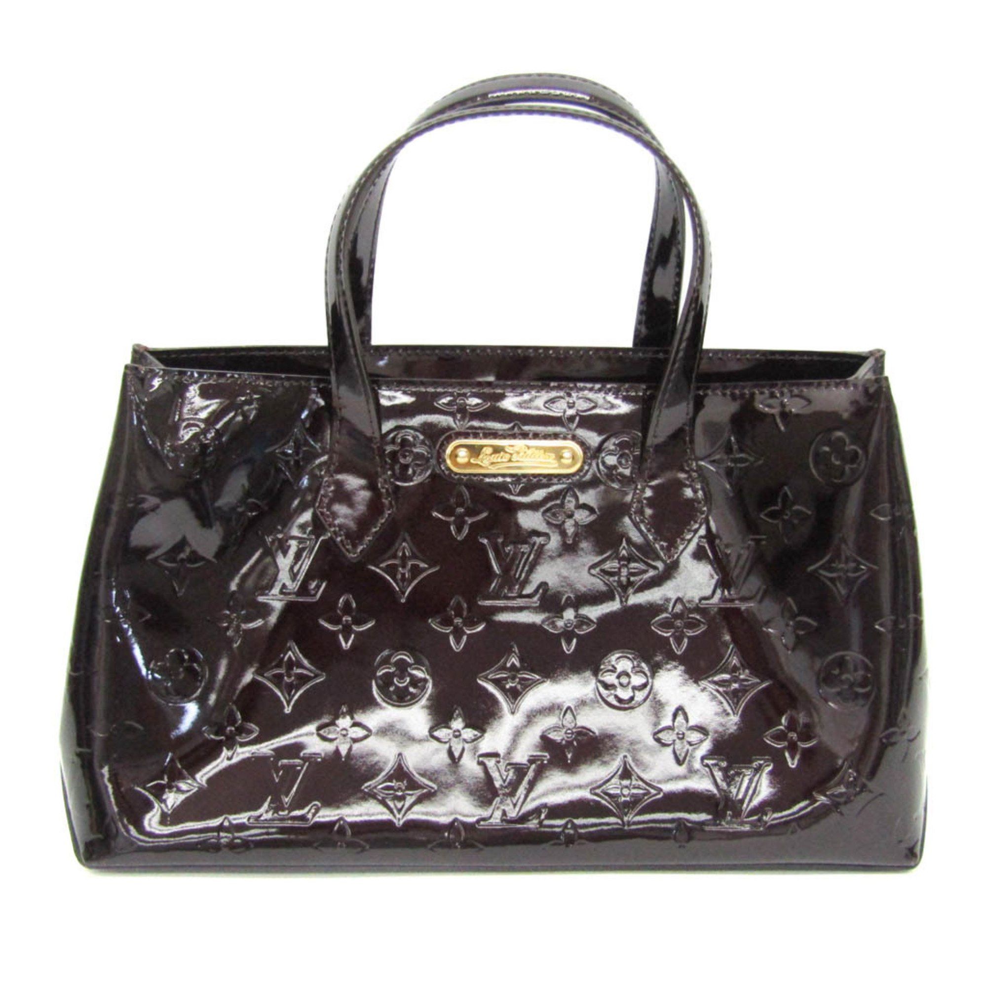 Wilshire Burgundy Patent Leather Handbag (Pre-Owned)