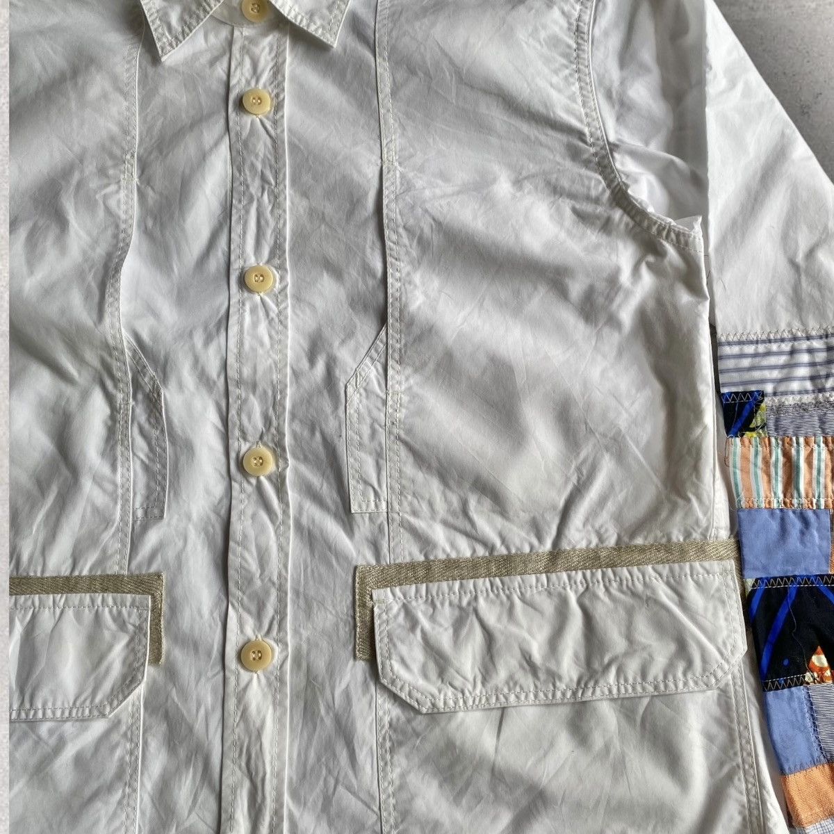 Comme des Garcons SS16 “Faraway” African Patchwork Sleeves Shirt Size US S / EU 44-46 / 1 - 5 Thumbnail