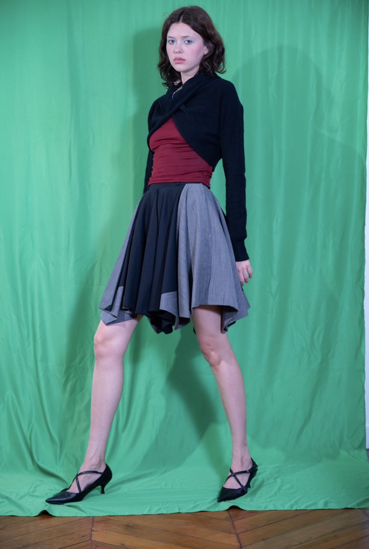Issey miyake schoolgirl skirt
