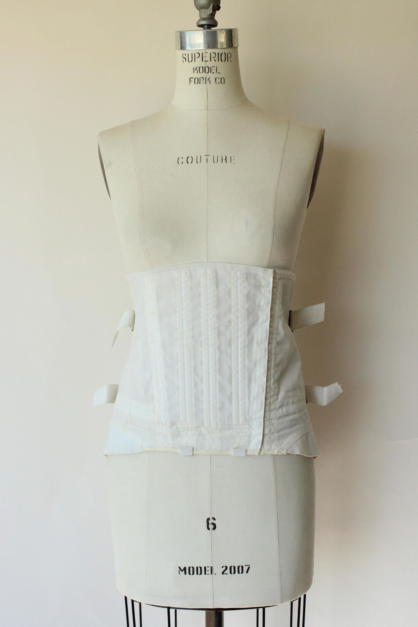 Vintage Vintage 1970s Boned Corset, Sears Medical Laced Girdle Suppo Size ONE SIZE - 2 Thumbnail