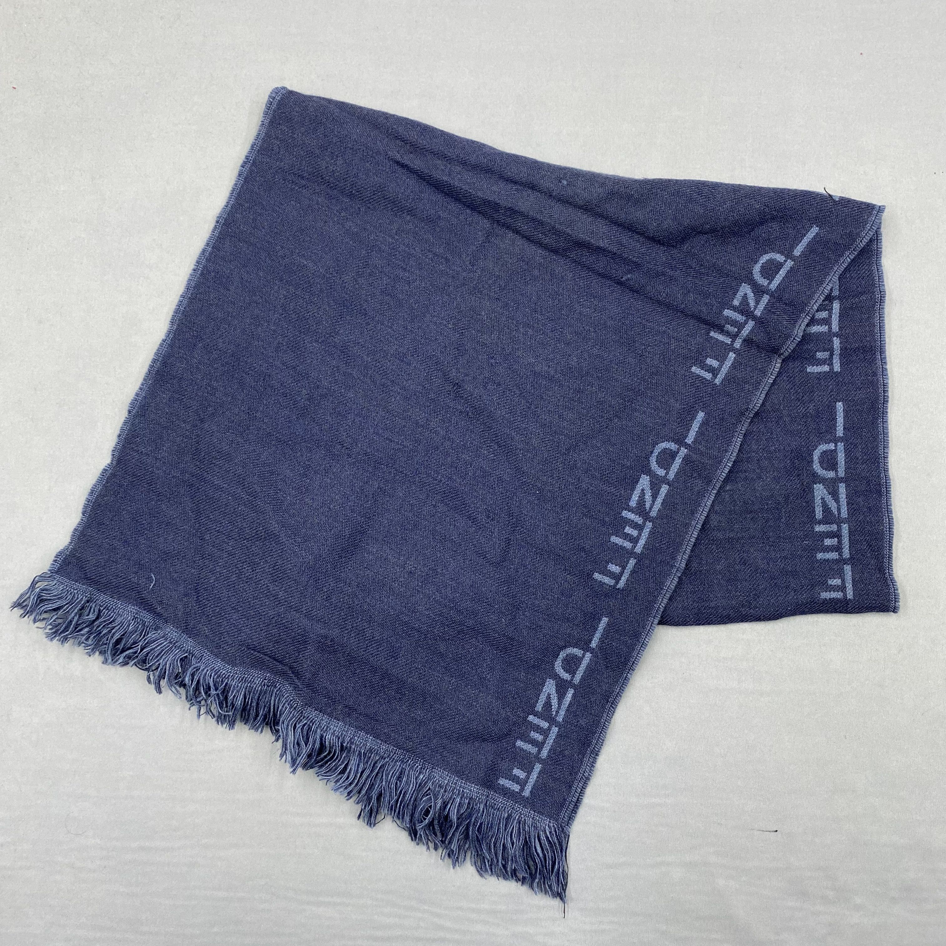 Fendi Vintage 90s Fendi Scarf Muffler Wool Fendi Zucca Scarves Size ONE SIZE - 6 Thumbnail