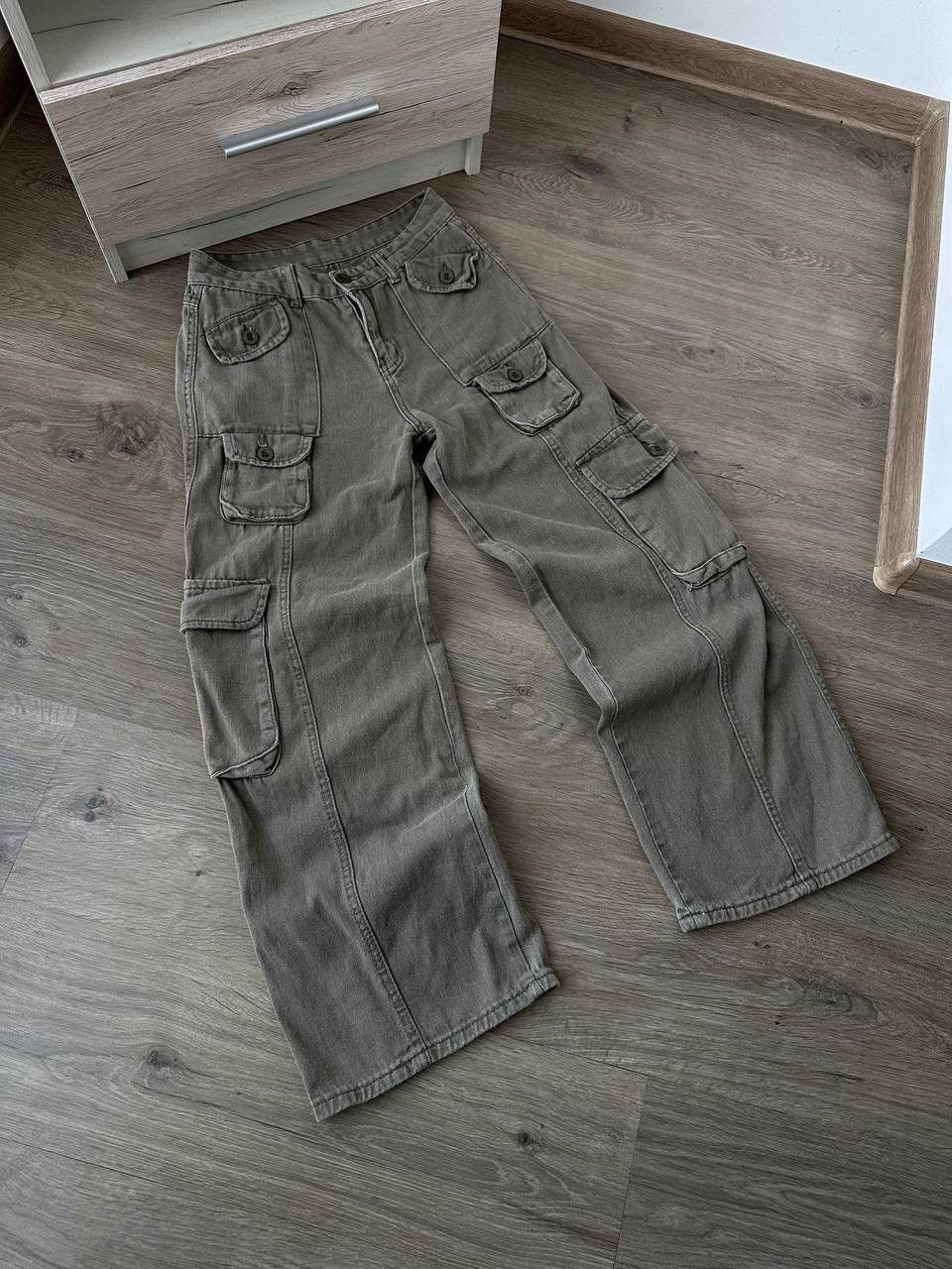 Japanese Brand × Vintage Vintage Japanese Patch Work Pocket Cargo Pants Size US 34 / EU 50 - 9 Thumbnail