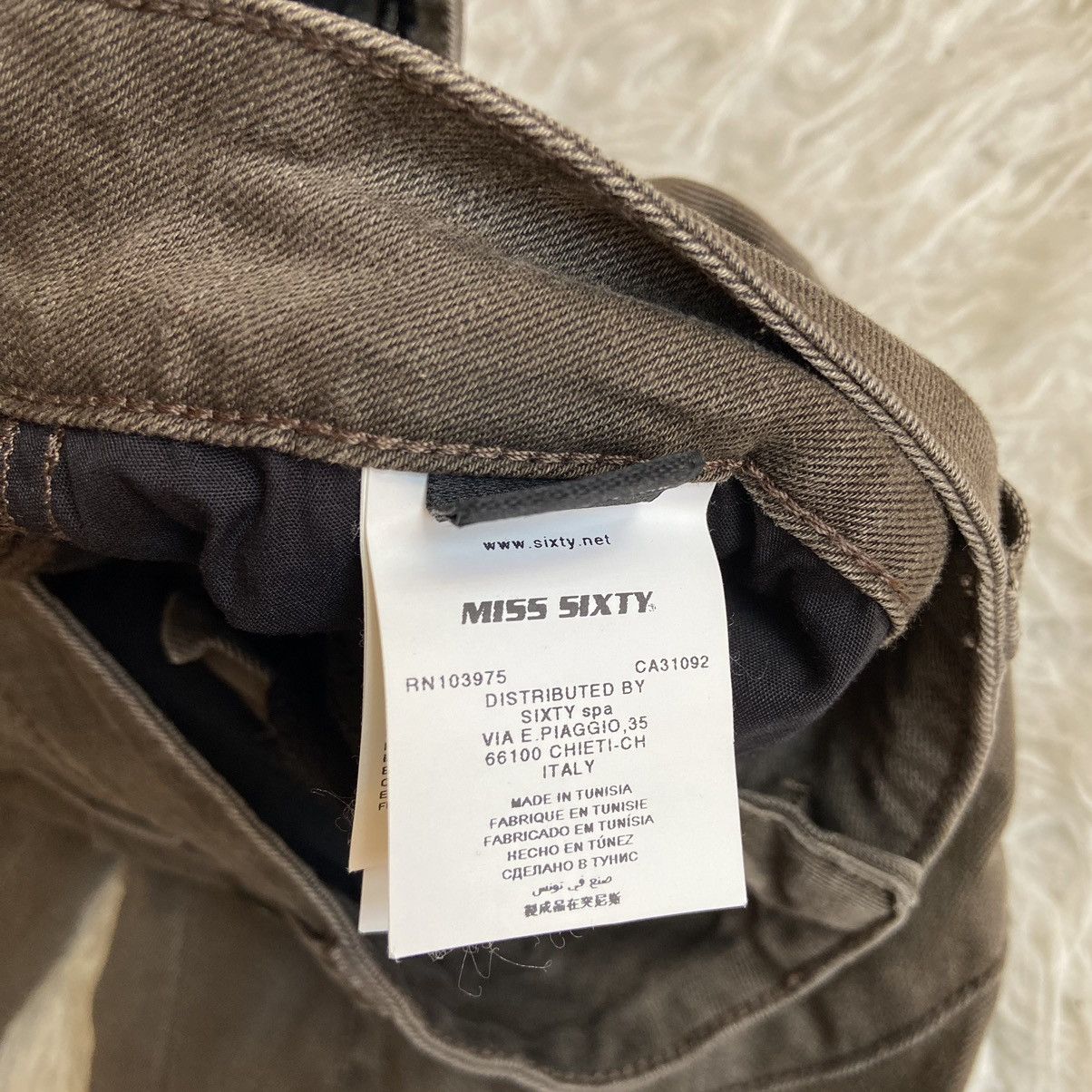 Japanese Brand × Junya Watanabe × Miss Sixty 📌 Crazy Miss Sixty Segmented Y2k Avant Garde Jeans Size 26" / US 2 / IT 38 - 10 Thumbnail
