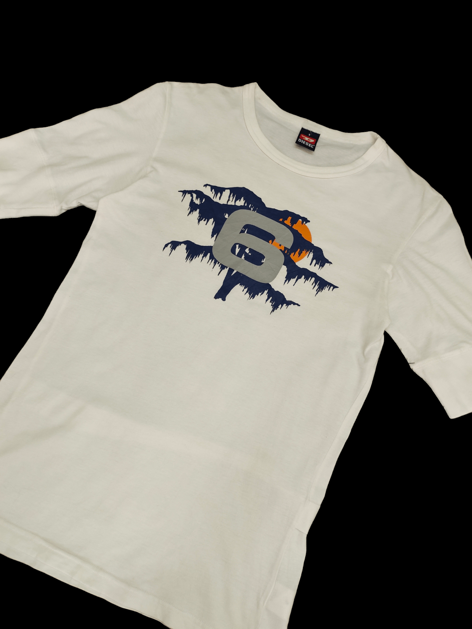 Diesel Vintage Y2k Diesel No 6 T-Shirt Size US S / EU 44-46 / 1 - 1 Thumbnail