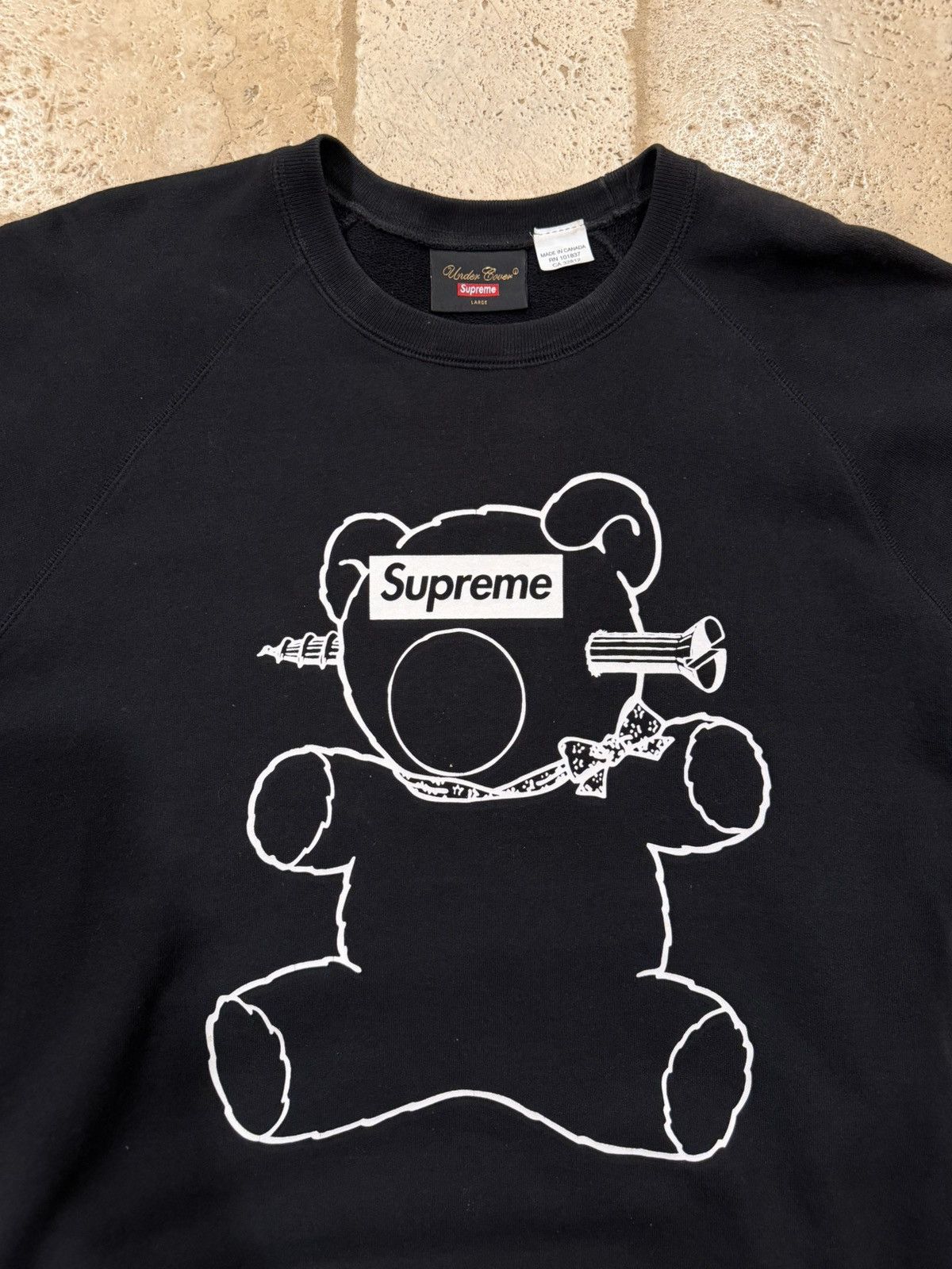 Supreme × Undercover Supreme x Undercover SS15 Bear Box Logo Crewneck Sweatshirt Size US L / EU 52-54 / 3 - 6 Thumbnail