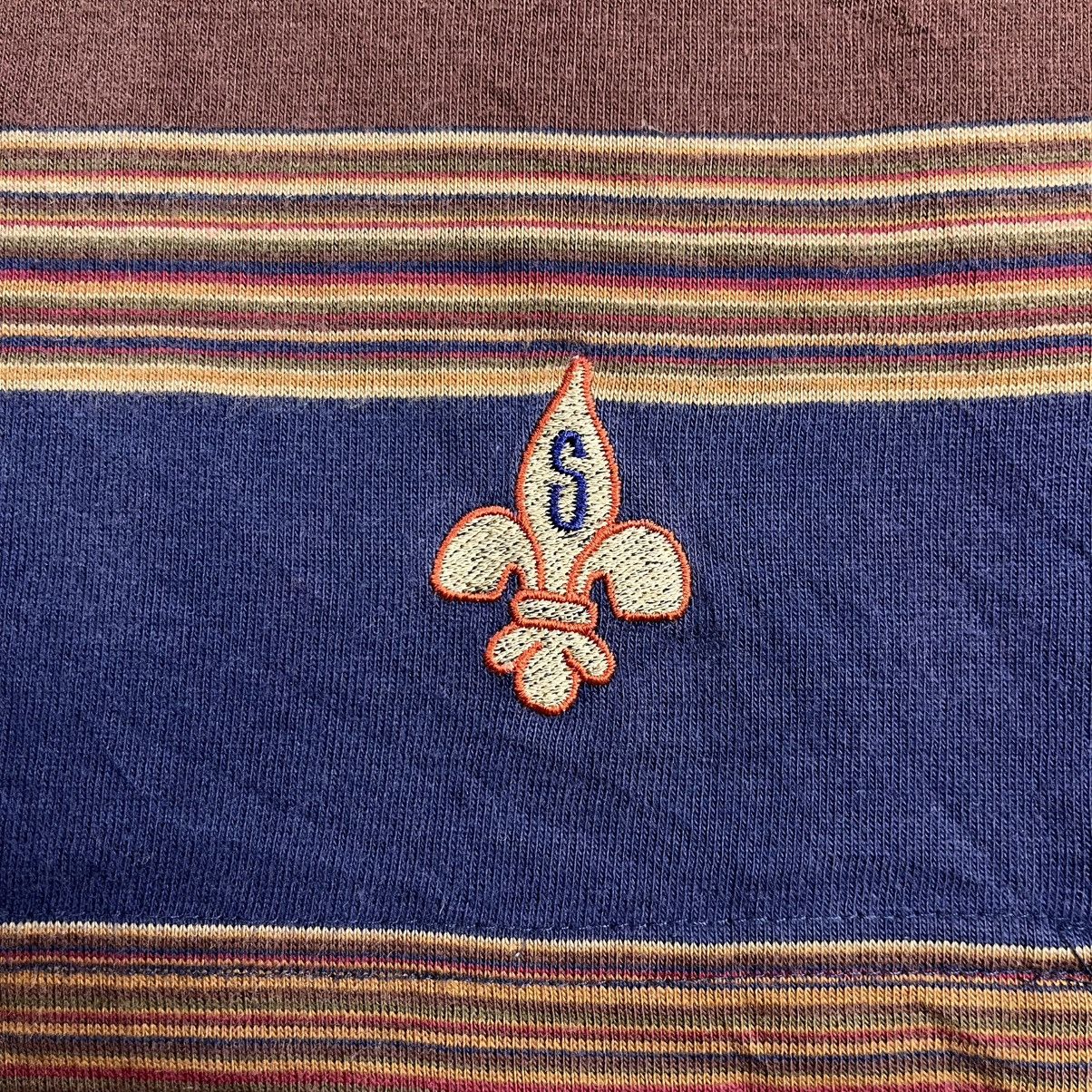 Stussy × Vintage Very rare Vintage 90s stussy stripe pocket tee Size US M / EU 48-50 / 2 - 3 Thumbnail