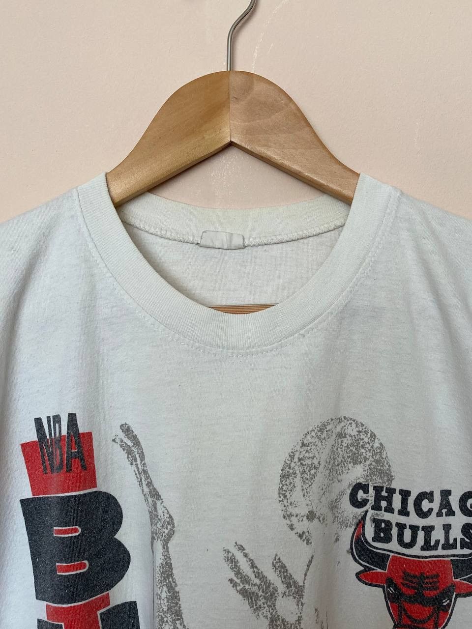 NBA × Vintage VTG NBA Chicago Bulls JORDAN 90's DOUBLE SIDED SALEM Size US S / EU 44-46 / 1 - 2 Thumbnail