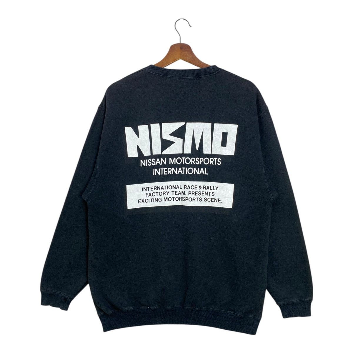 Vintage Japan Racing Team Nismo Sweatshirt Black Size Large
