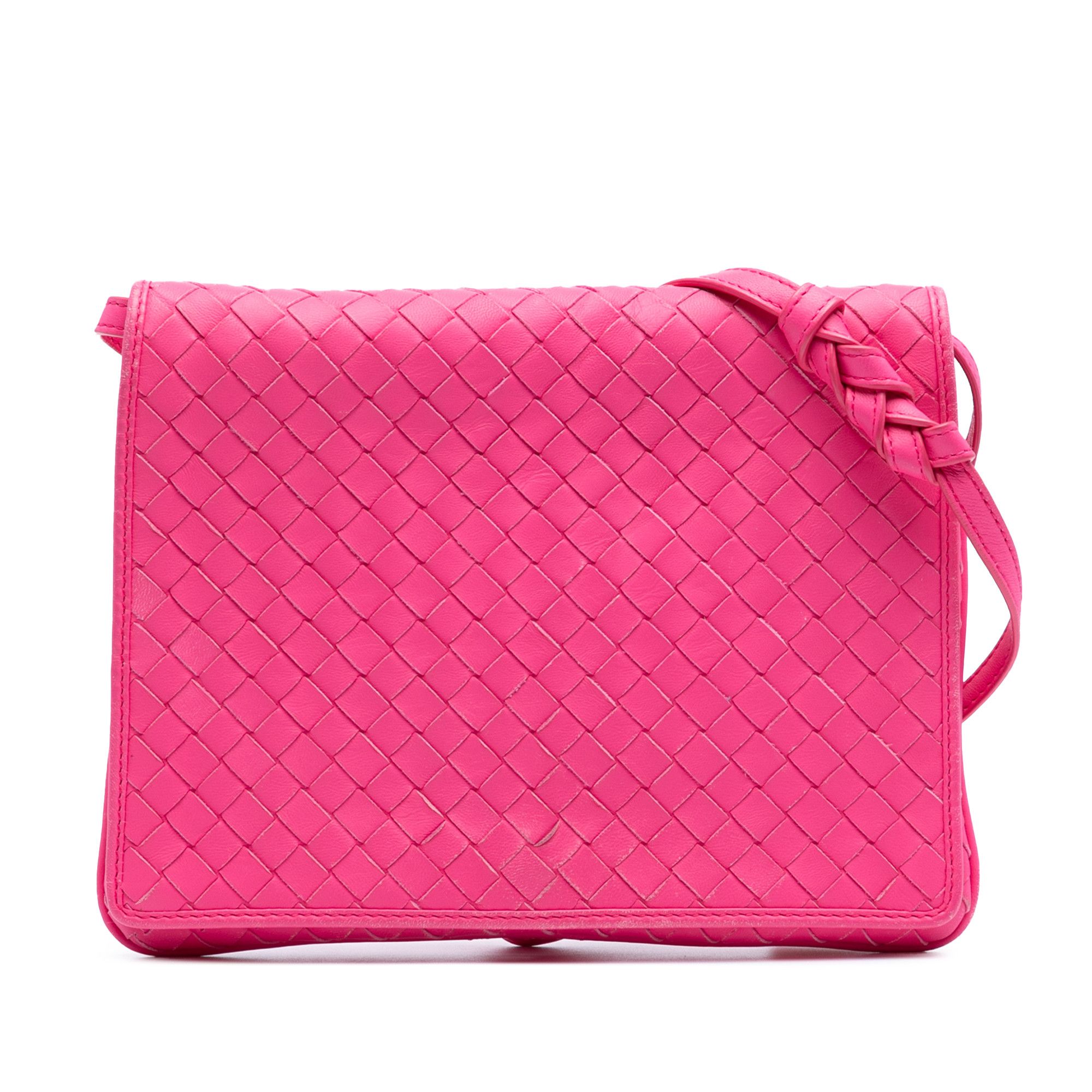 Bottega Veneta Nappa Intrecciato Flap Crossbody