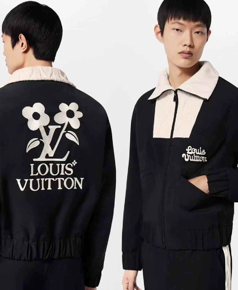 Louis Vuitton Louis Vuitton Floret embroidered color-block logo zip-up tu Size US L / EU 52-54 / 3 - 8 Thumbnail