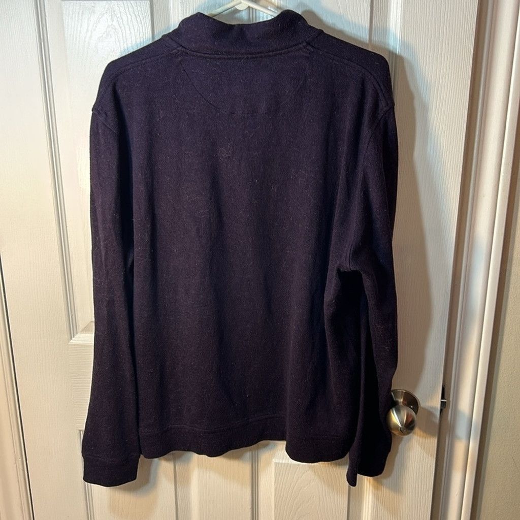 Ted Baker Ted Baker Men's Purple Valerio Half-Zip Sweater size 5/Large Size US L / EU 52-54 / 3 - 6 Thumbnail
