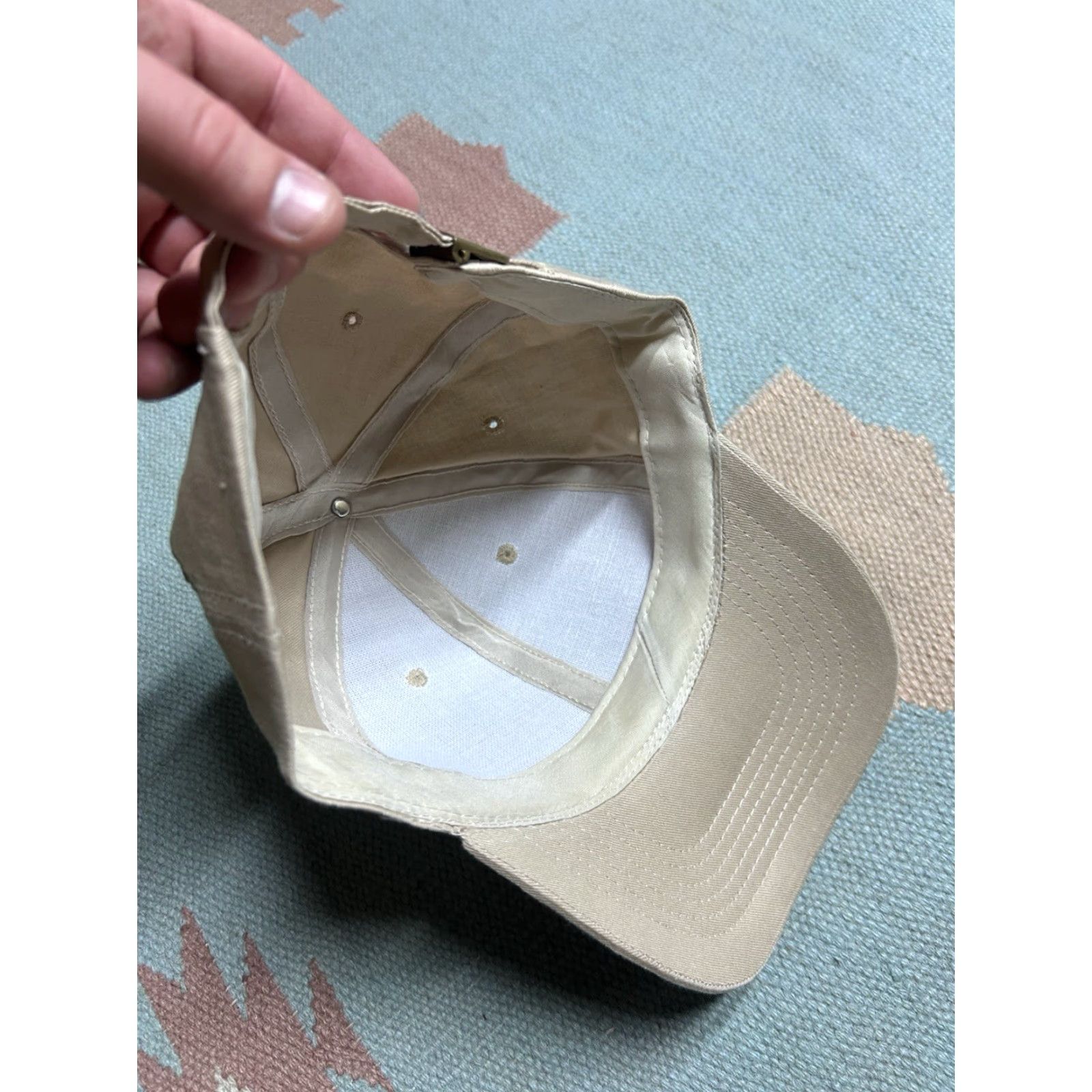 Vintage VINTAGE strapback hat cap Alaska totem kachina beige tan adjustable adult Mens Beige Alaska totem kachina strapback hat cap adjustable Mens Size ONE SIZE - 7 Thumbnail
