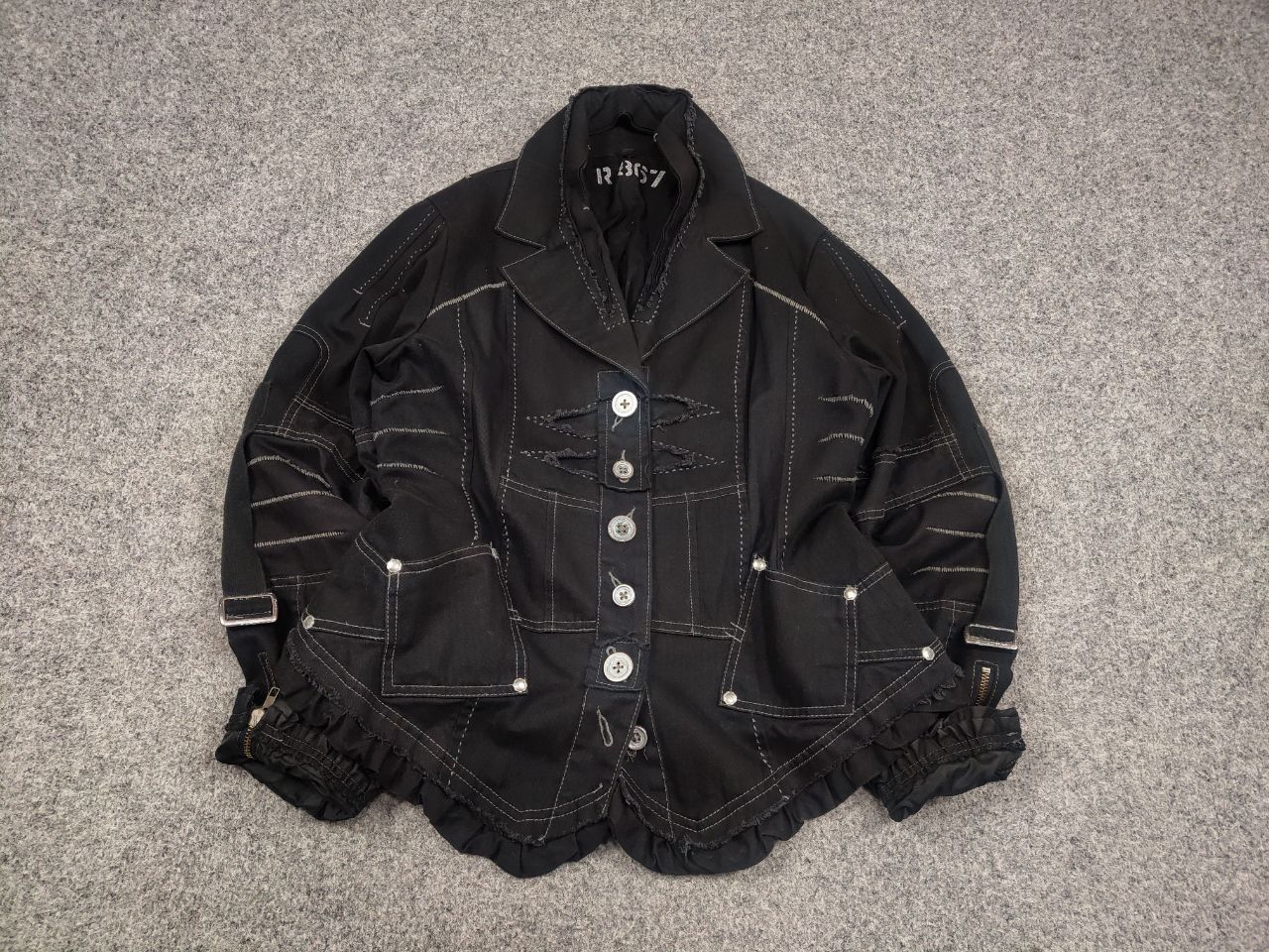 If Six Was Nine Vtg R867 Japan if six was nine Style Asymmetrical Jacket Size M / US 6-8 / IT 42-44 - 2 Thumbnail