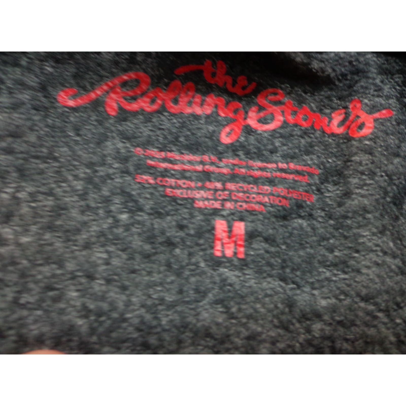 Vintage THE ROLLING STONES Graphic Sweatshirt Women M Black Cotton Blend Fleece Graphic Print Pullover Music Sweatshirt Women Regular Size M Size M / US 6-8 / IT 42-44 - 4 Thumbnail