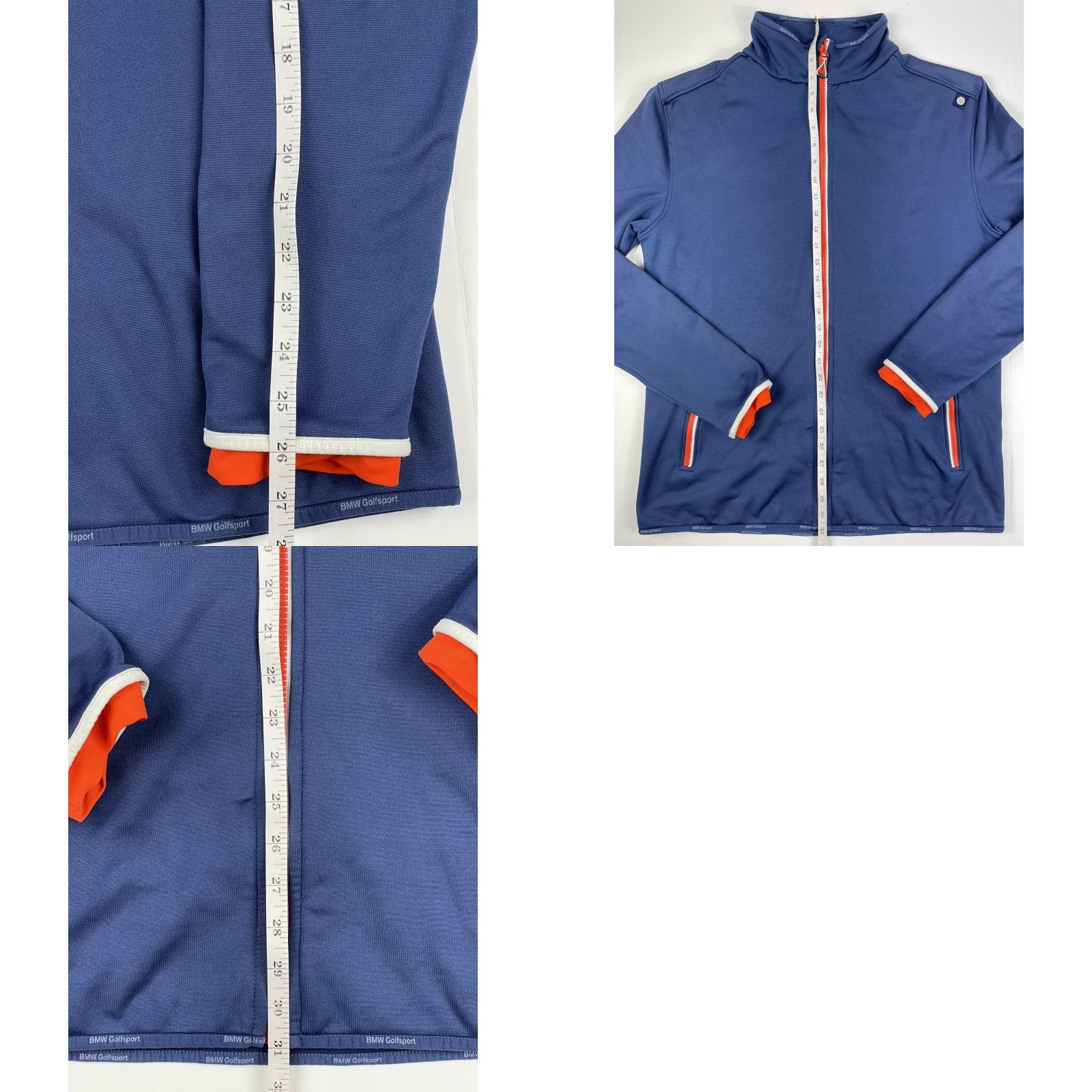 BMW VINTAGE BMW Golfsport Jacket Mens XL Full Zip Fleece Polyester Blue Logo Sports Golf Jacket Size US XL / EU 56 / 4 - 8 Thumbnail