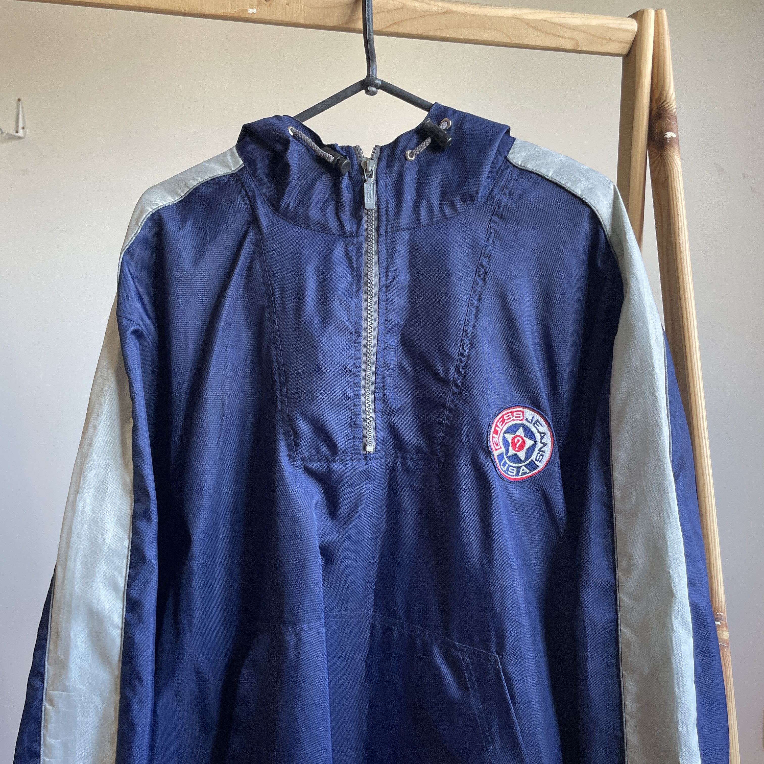 Guess Guess Vintage 90's Nylon Anorak Jacket Size L Size US L / EU 52-54 / 3 - 4 Thumbnail