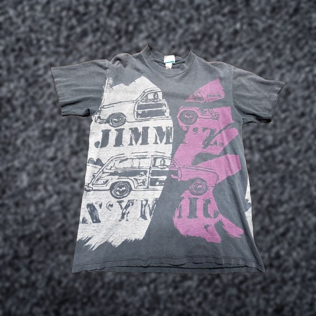 Gloverall VINTAGE JIMMY'Z Gray L Woody Wagon All Over Print Short Sleeve T-Shirt 80s 90s Beach Mens Size US L / EU 52-54 / 3 - 1 Thumbnail