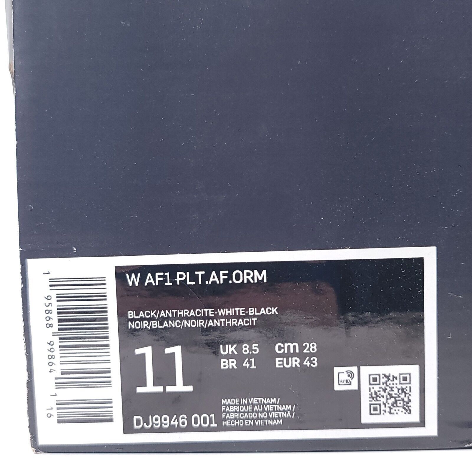 Nike Nike Air Force 1 Plt.AF.orm Shoe Womens Size 11 DJ9946-001 Size US 11 / IT 41 - 10 Thumbnail
