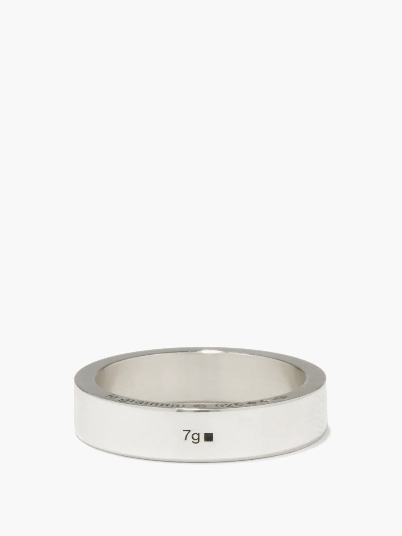 Le Gramme 925 sterling silver slick polished ribbon ring la 7g Size ONE SIZE - 3 Thumbnail