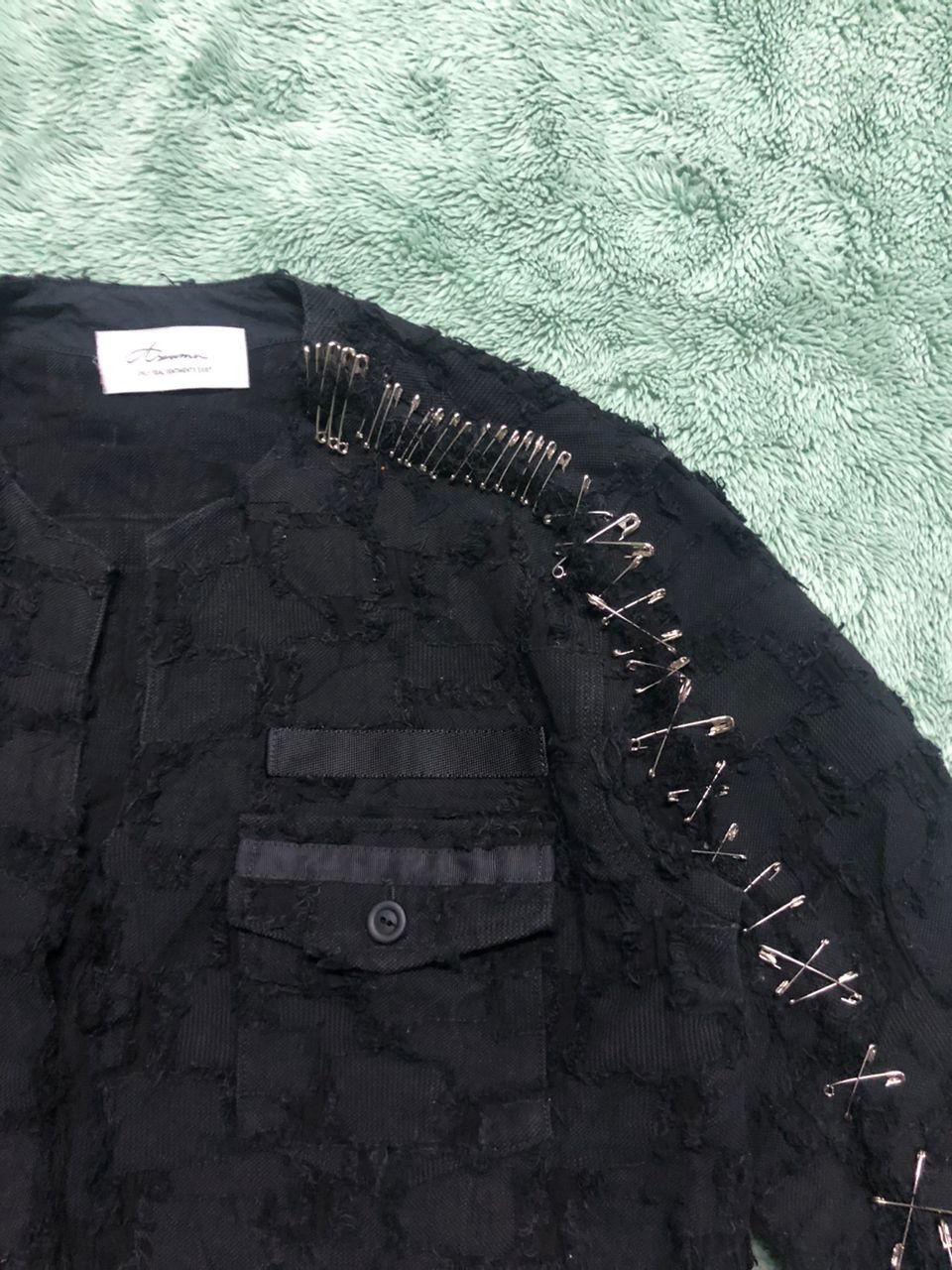 Japanese Brand AZUMA ANTI CRAFT PATCHWORK DESIGN CUSTOM PIN GOTHIC STYLE Size US M / EU 48-50 / 2 - 4 Thumbnail