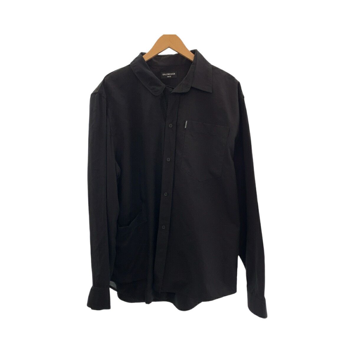 Balenciaga Balenciaga Balenciaga Cotton Long Sleeve Shirt Textile Dress Shirt 658854TKO13 DUTY FREE for USA Size ONE SIZE - 1 Thumbnail