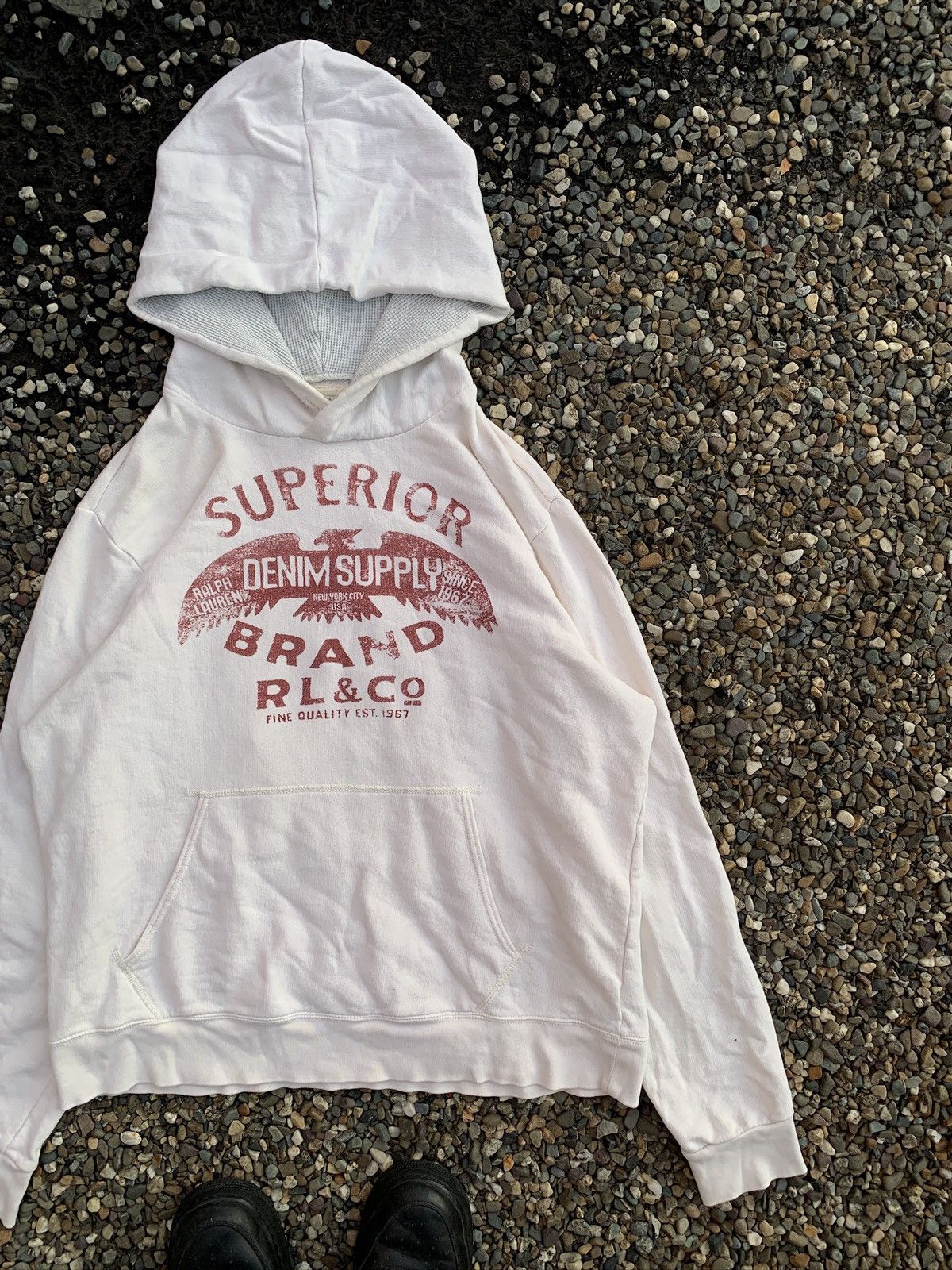 Denim & Supply Ralph Lauren Denim & Supply Ralph Lauren Pullover Hooded Sweatshirt Size US XL / EU 56 / 4 - 3 Thumbnail