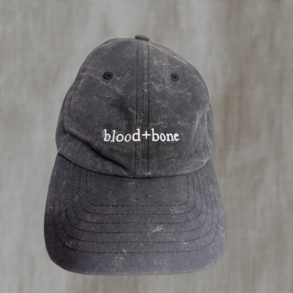 Vintage VINTAGE Blood And Bone Dad Hat Strapback Gray Cotton Distressed Size ONE SIZE - 1 Thumbnail