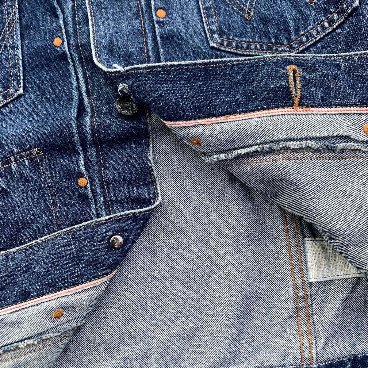 Wrangler Vintage Wrangler 111Mj Western Denim Jacket Selvedge Size US L / EU 52-54 / 3 - 7 Thumbnail