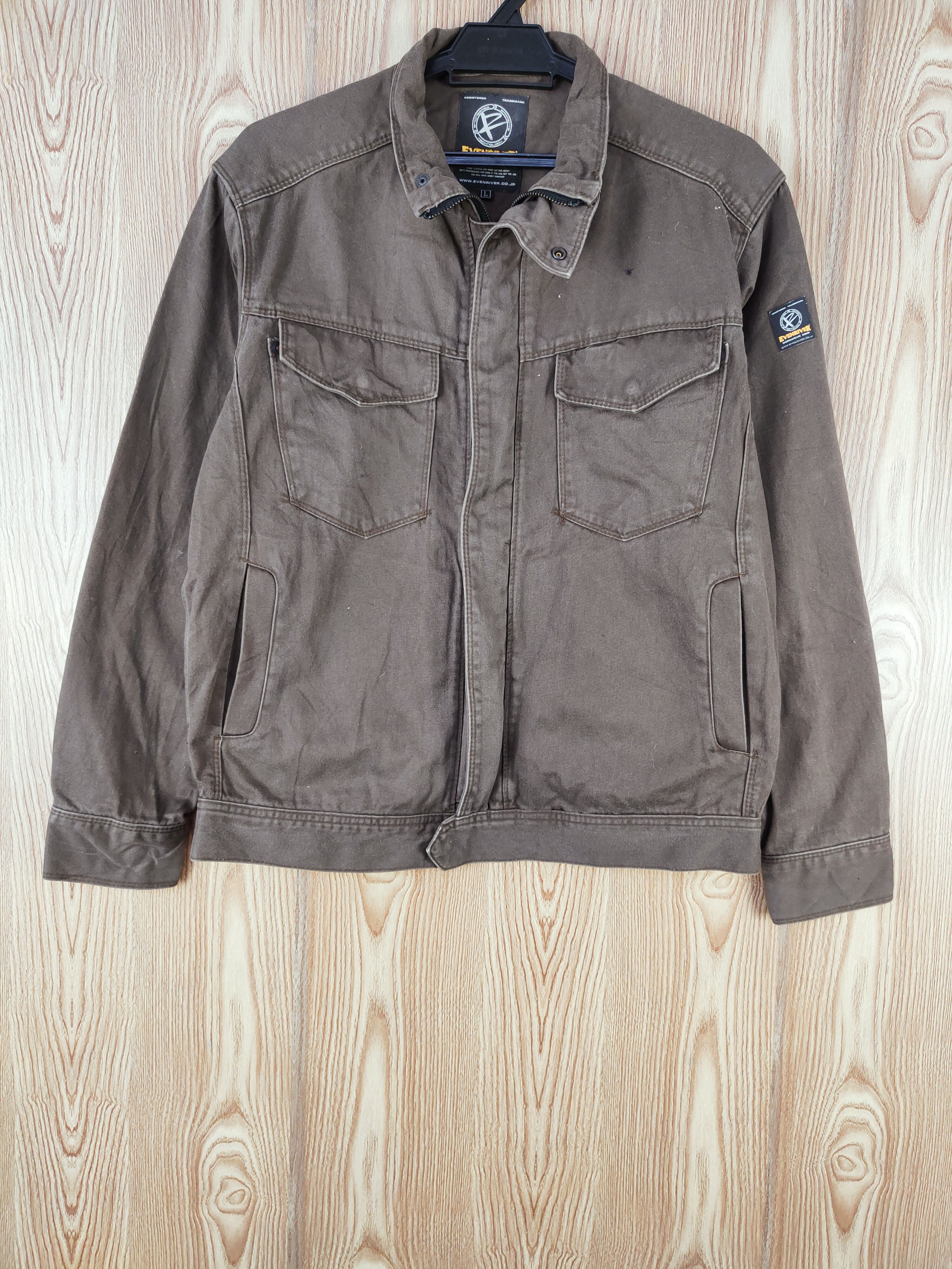 Japanese Brand Evenriver Dark Brown vintage Jackets #W259 Size US L / EU 52-54 / 3 - 1 Thumbnail