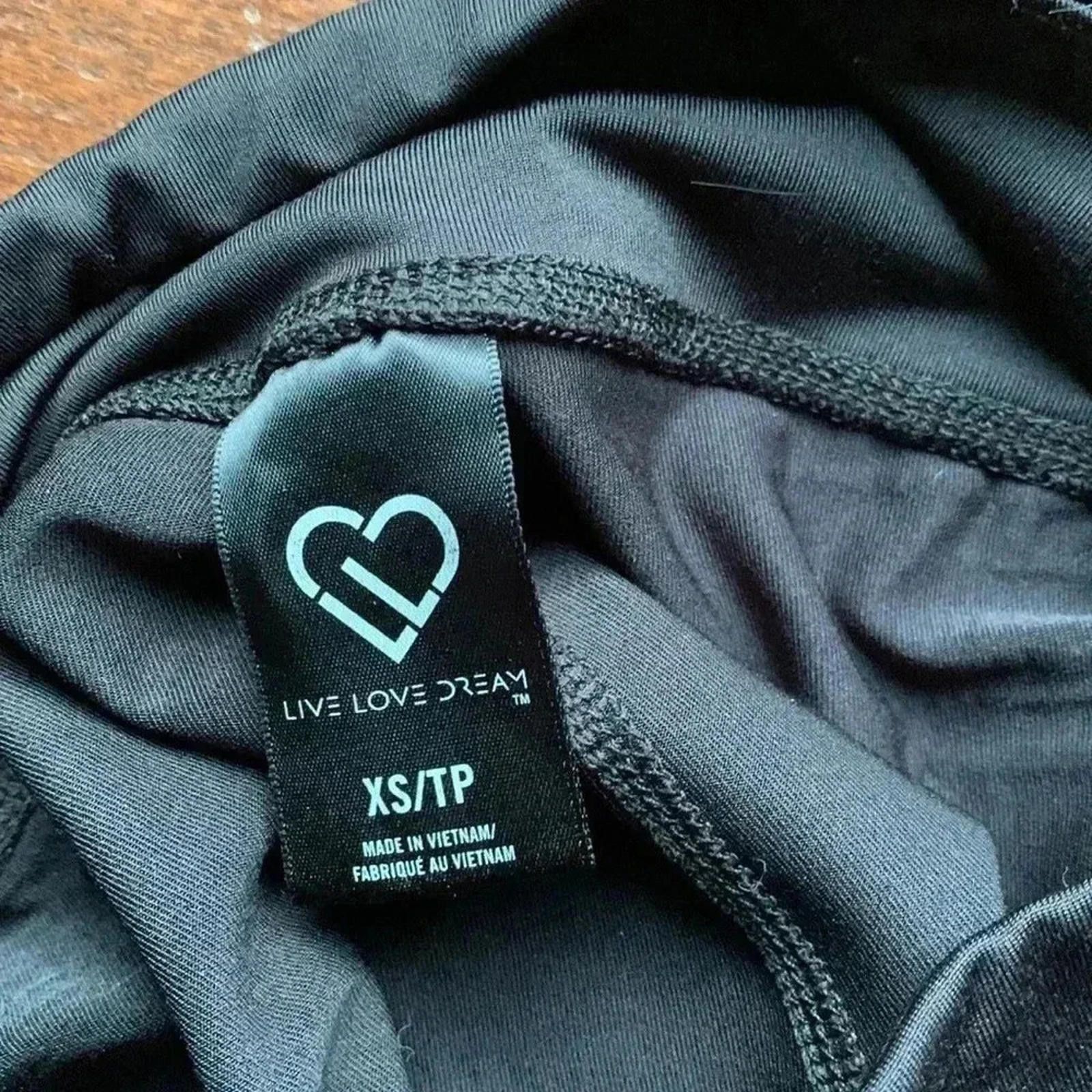 Designer Black three-quarter leggings Size 26" / US 2 / IT 38 - 3 Thumbnail