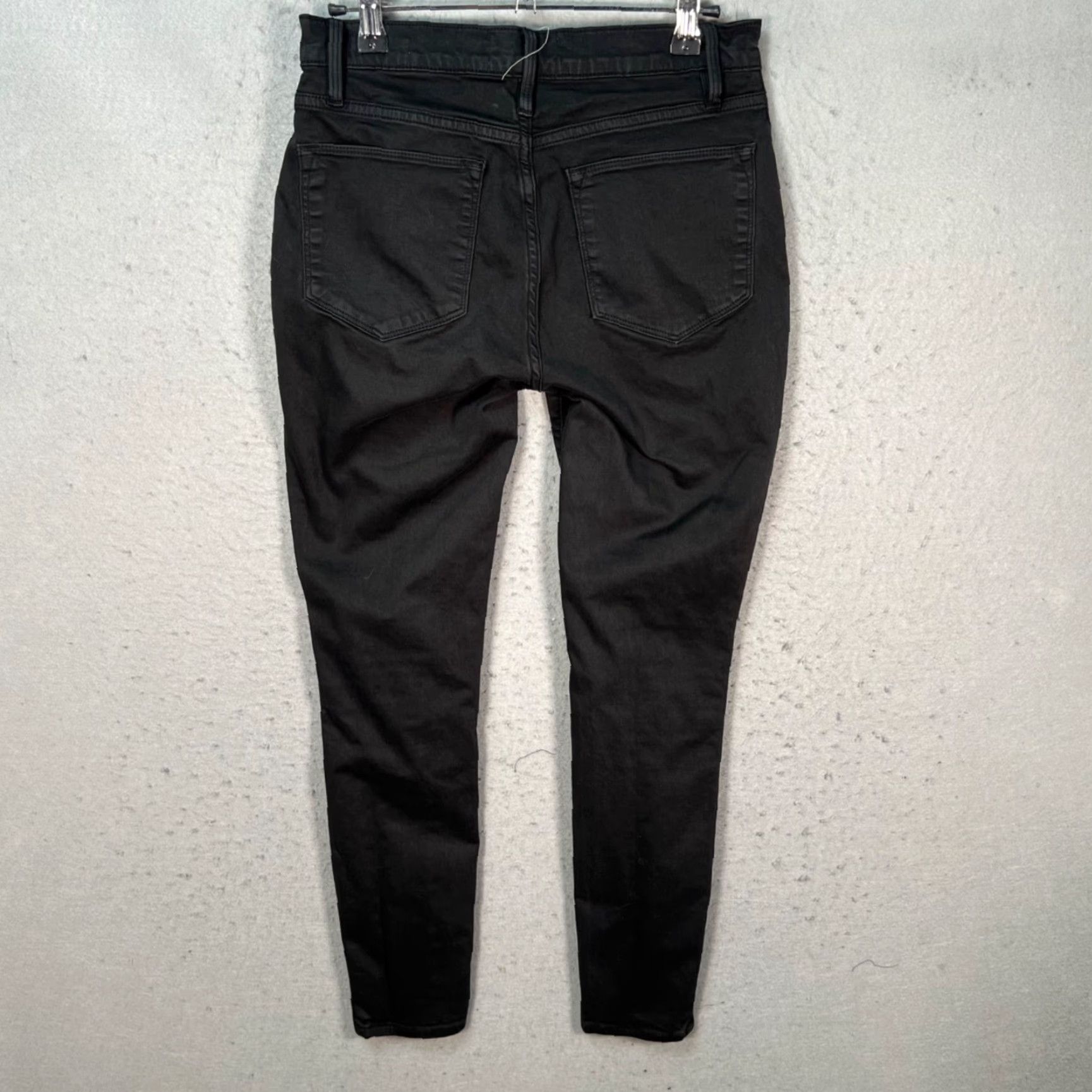 Frame VINTAGE FRAME Womens Size 26 Ali High Rise Cigarette Noir Coated Black Skinny Jeans Size 26" / US 2 / IT 38 - 2 Thumbnail