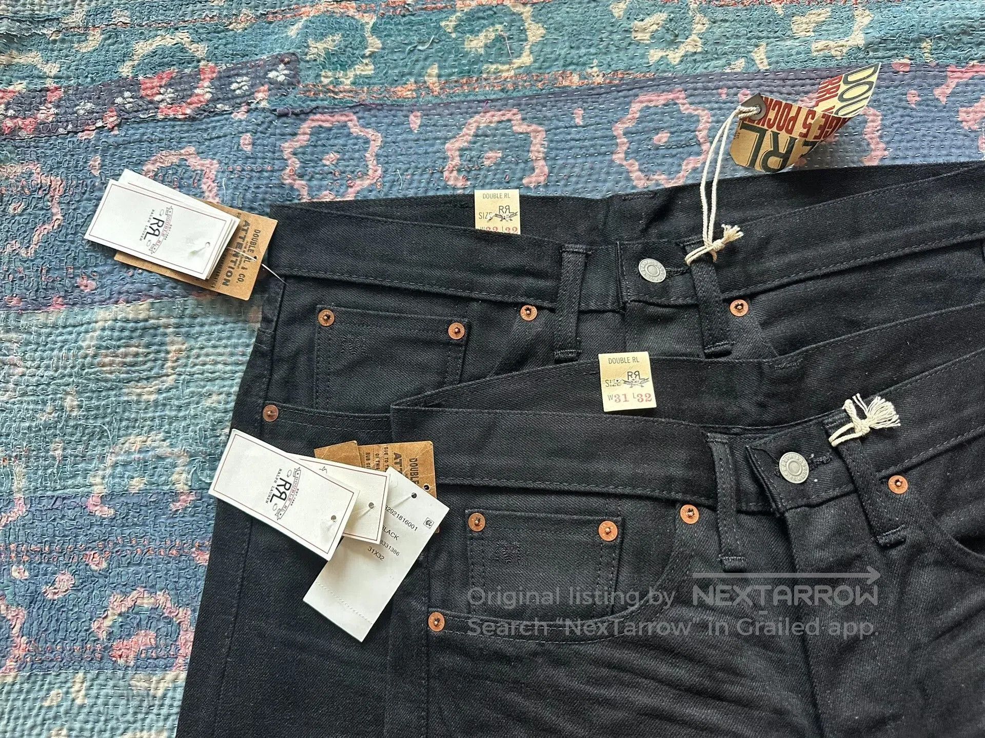 RRL Ralph Lauren rrl ralph lauren washed vintage denim pants. Size US 31 - 2 Thumbnail