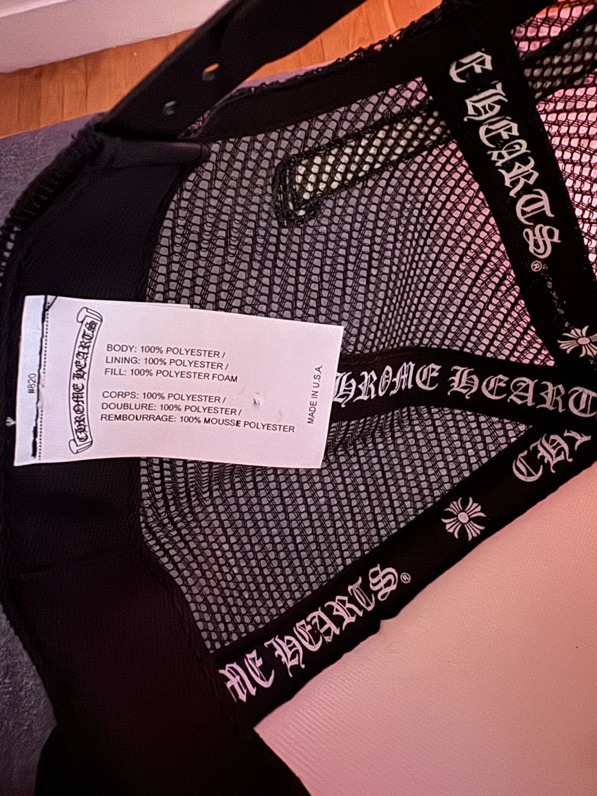 Chrome Hearts Chrome Hearts Eye Chart Trucker Hat Size ONE SIZE - 2 Thumbnail