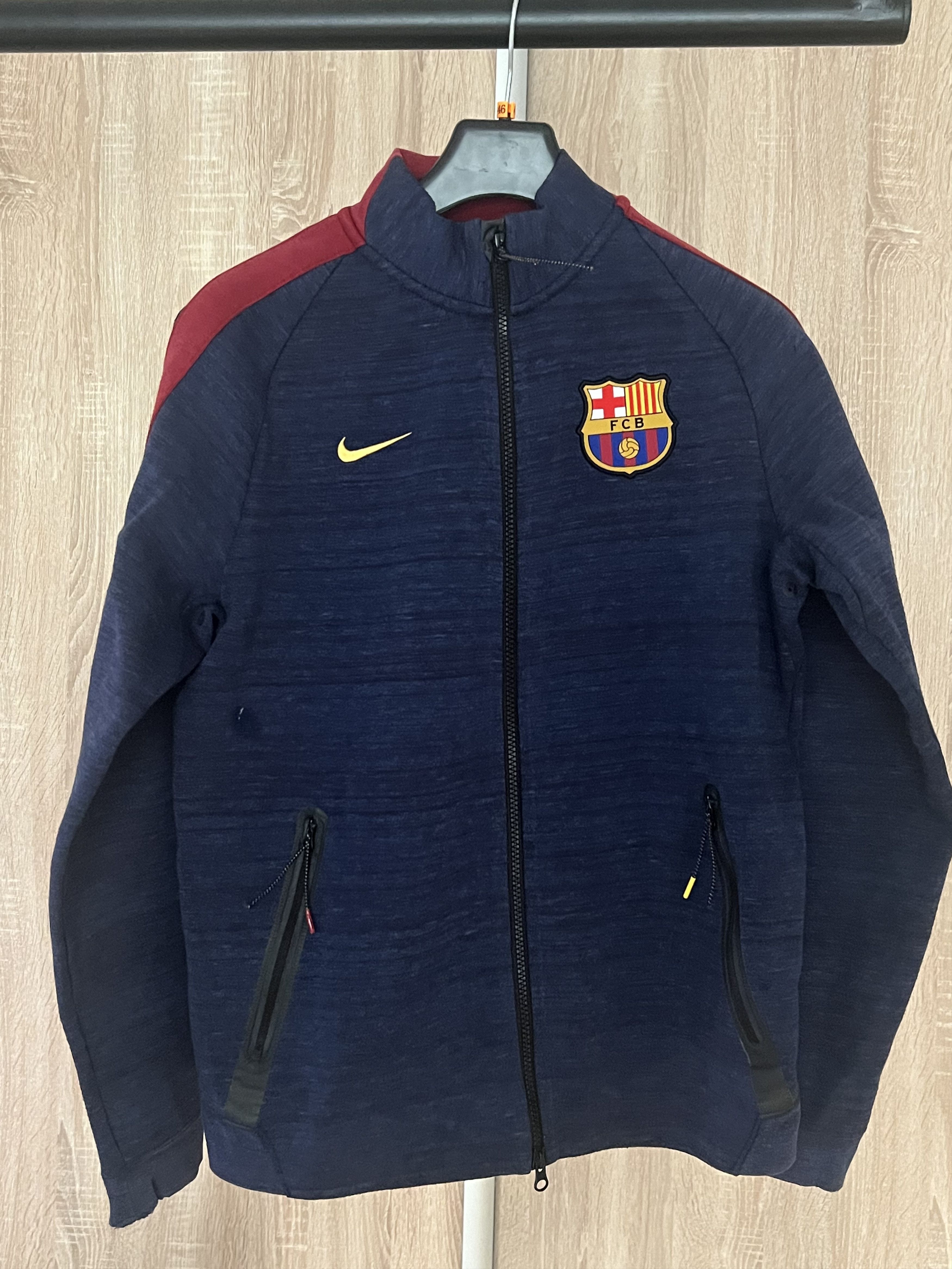 Nike FC Barcelona blue tech fleece windrunner hoodie jacket