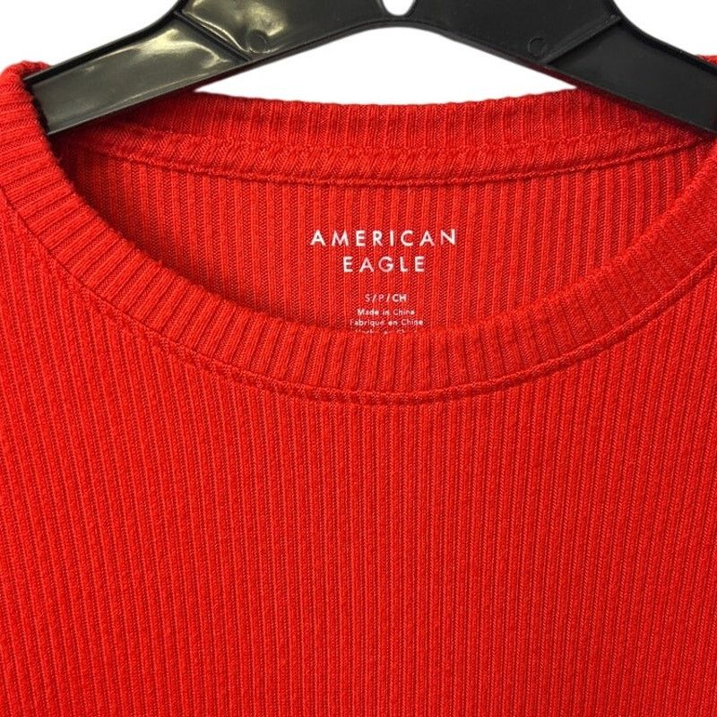 American Eagle Outfitters New American Eagle Womens Small Ribbed Long Sleeve Sweater Size S / US 4 / IT 40 - 2 Thumbnail