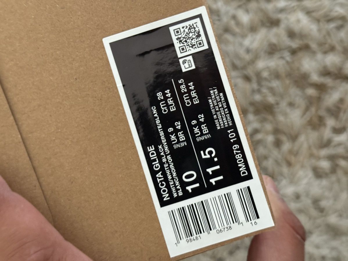 NOCTA × Nike Nike x Nocta Glide White Black Chrome Size 9UK 10US Size US 9 / EU 42 - 6 Thumbnail